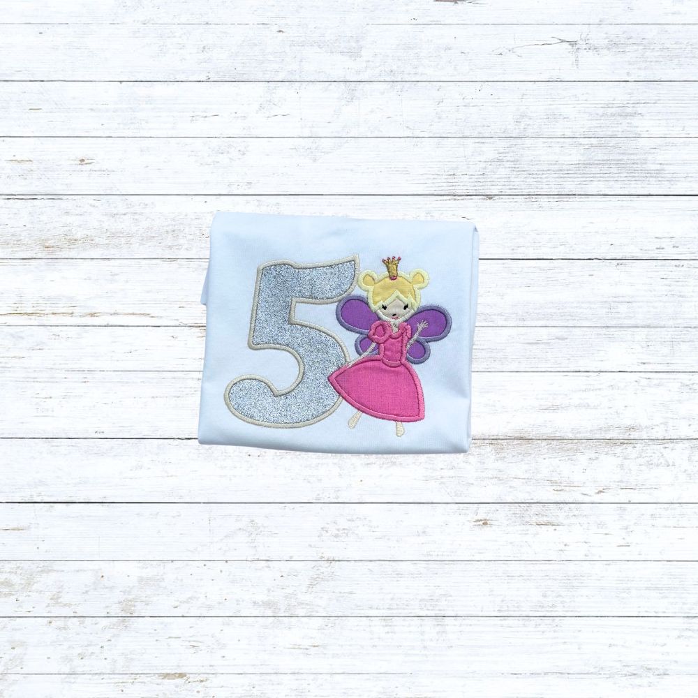 Girls fairy birthday shirt