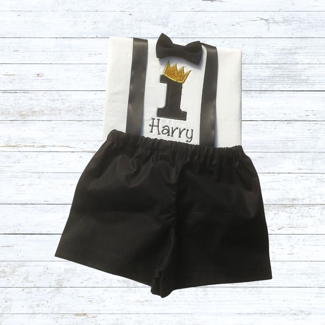 Boys royal birthday outfit - black