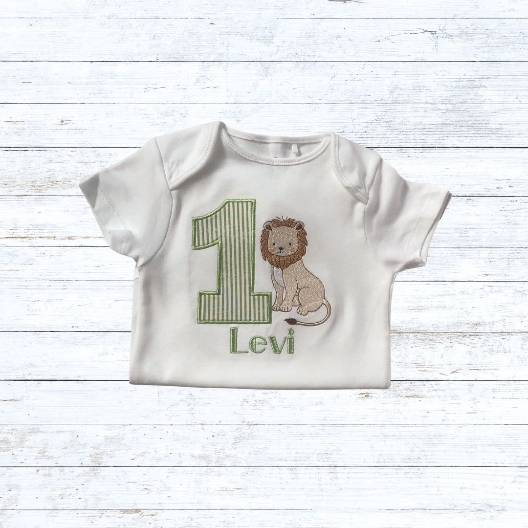 Boys Lion birthday shirt