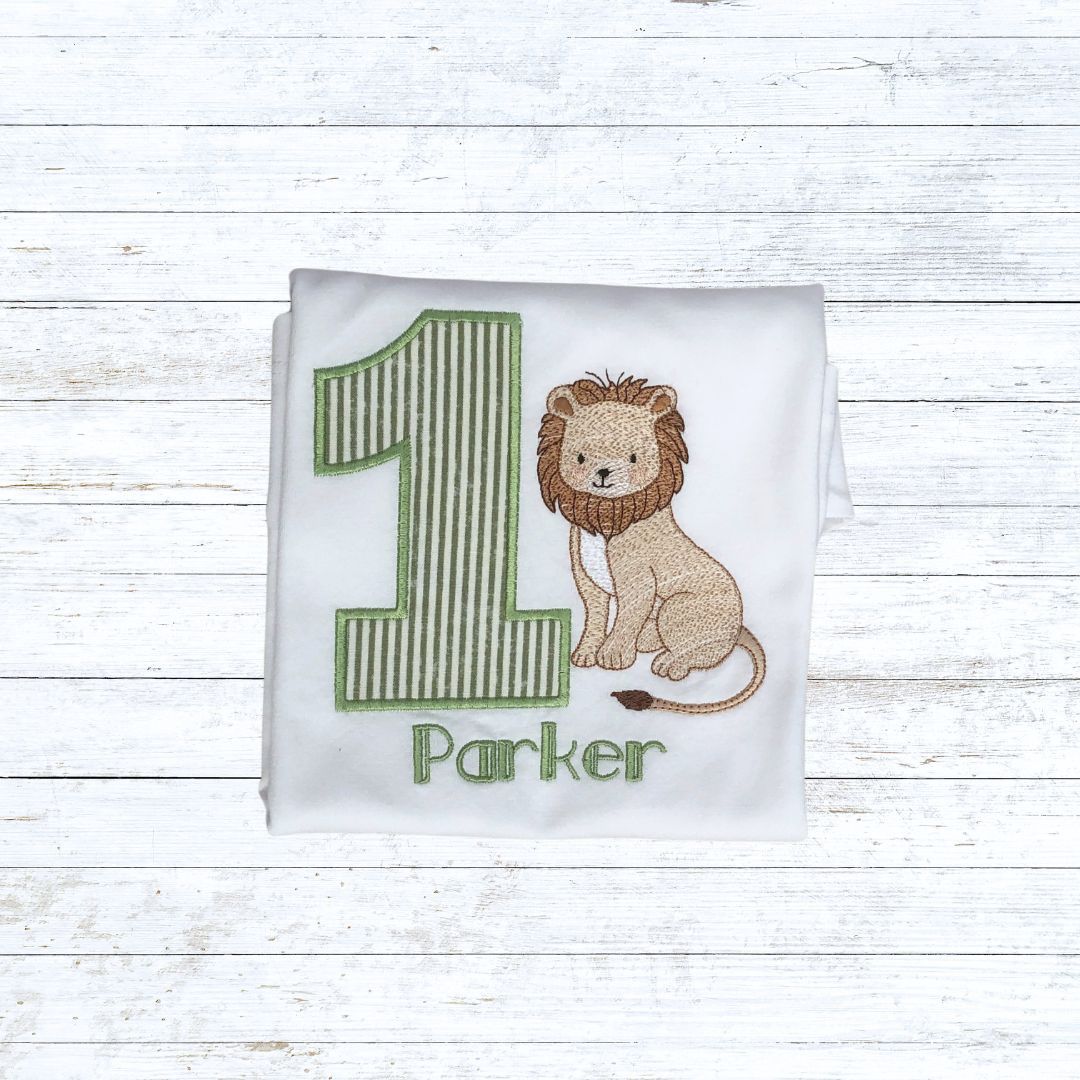 Boys Lion birthday shirt