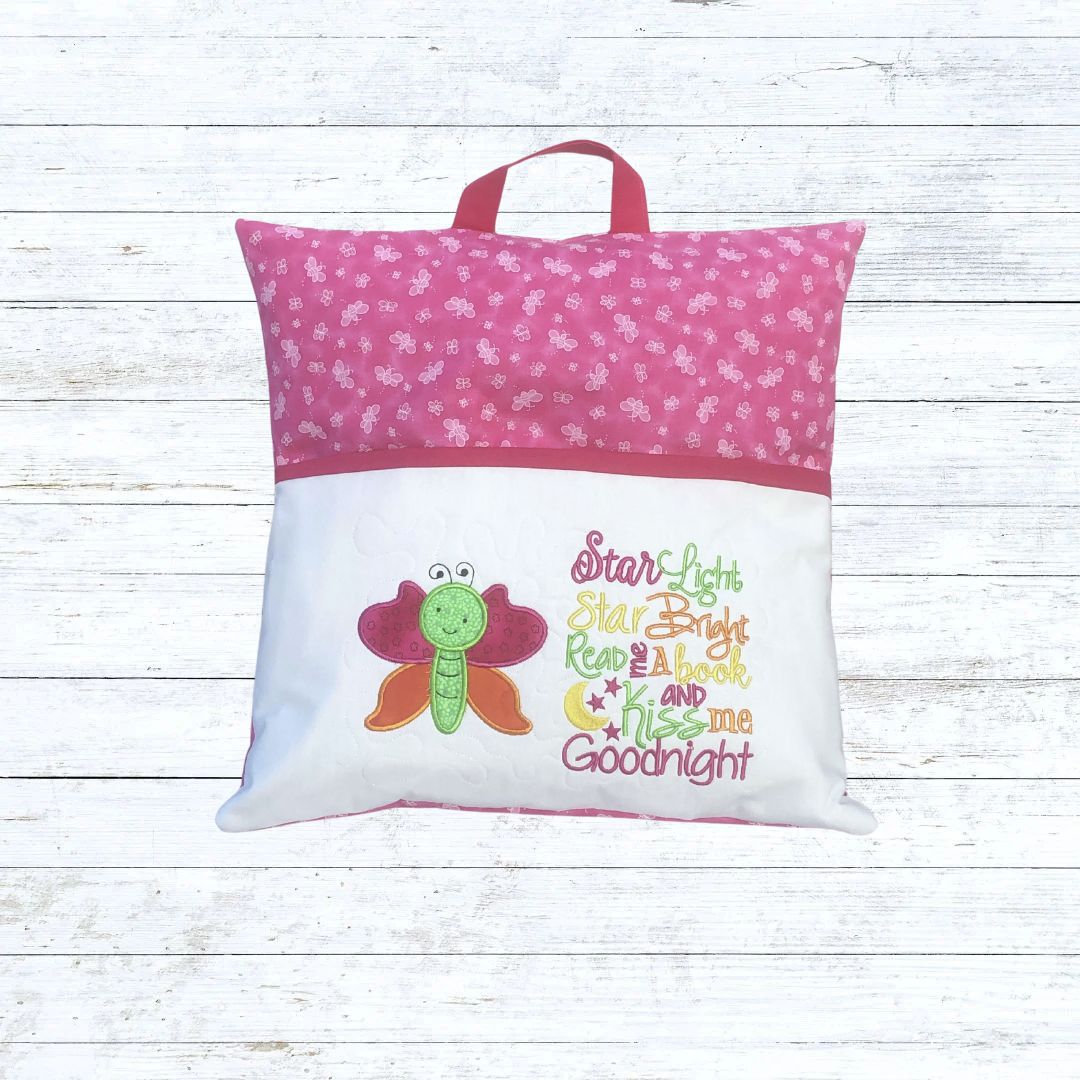 Butterfly reading pillow