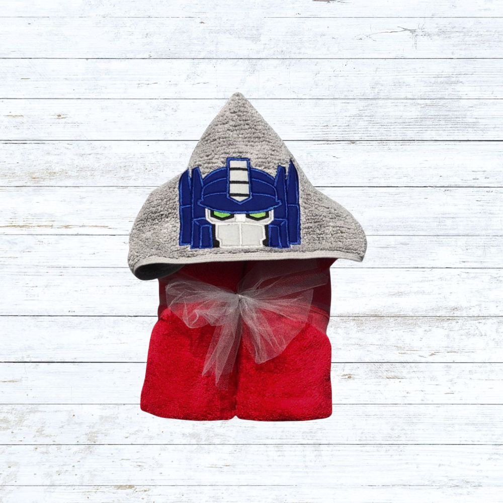 Hooded towel Optimus prime