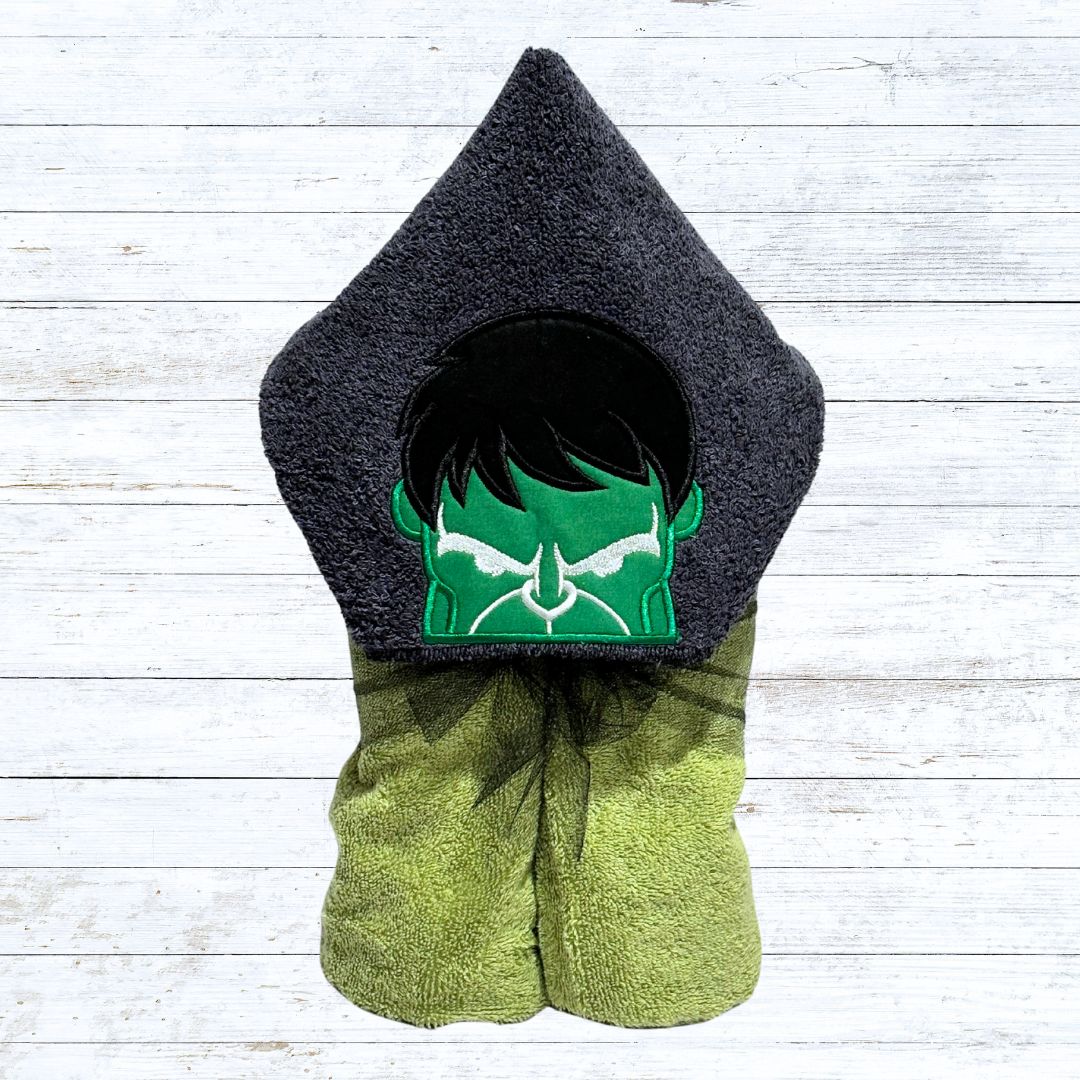 Hooded towel Hulk