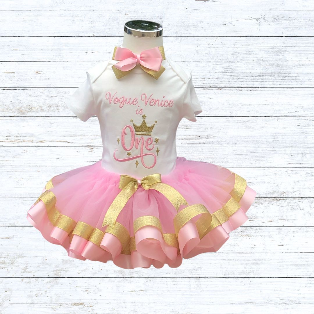 Personalised girls princess birthday outfit
