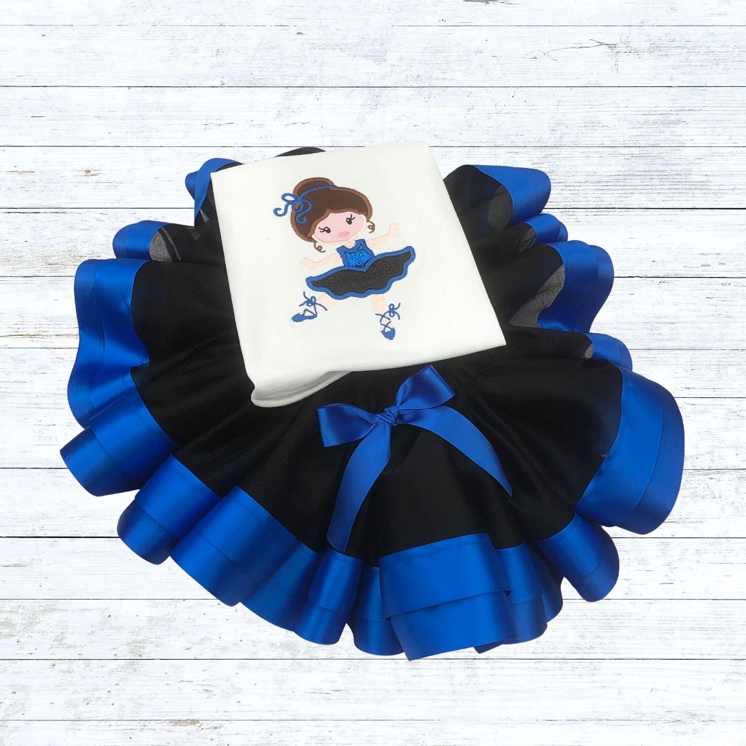 Personalised girls ballerina birthday outfit