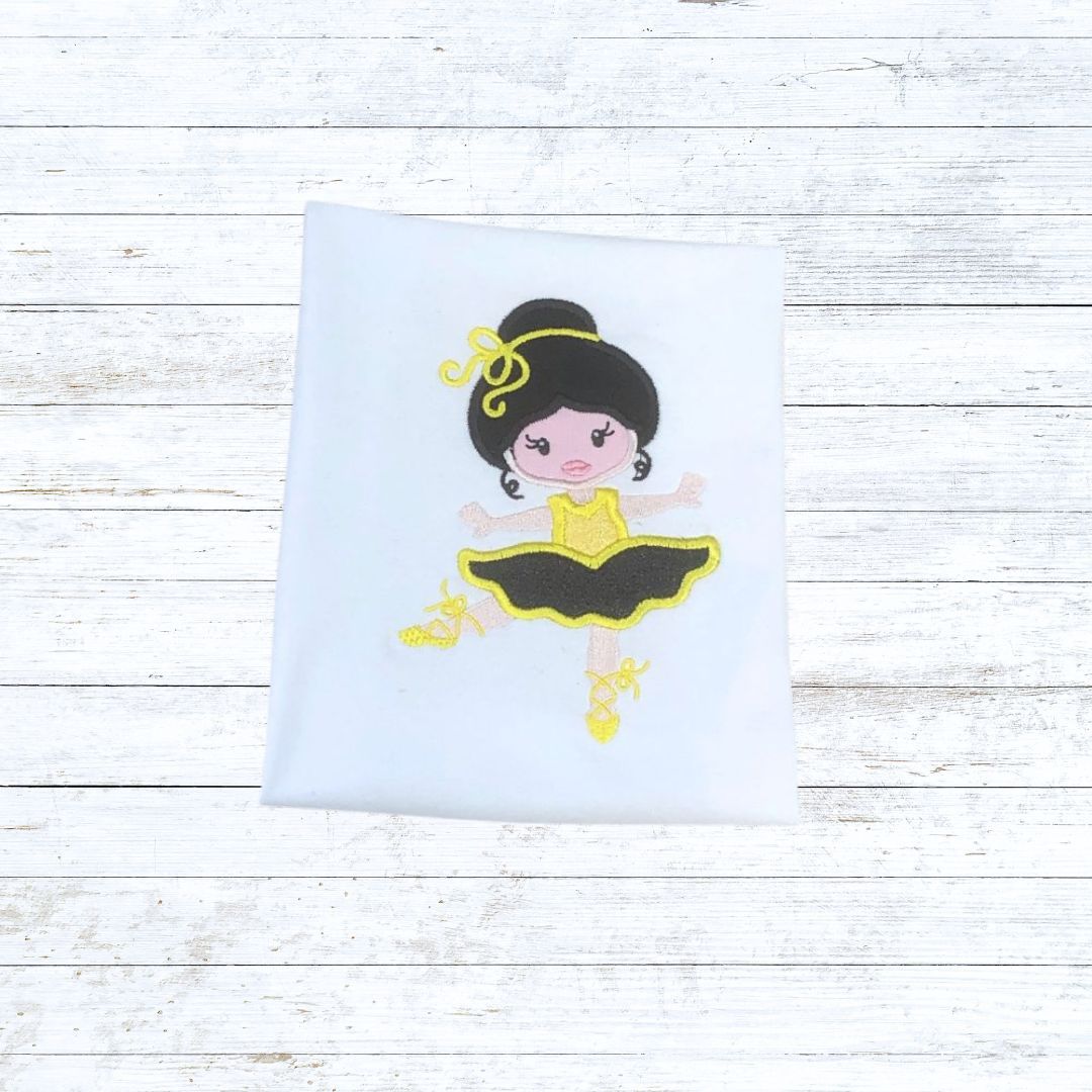 Girls ballerina birthday shirt