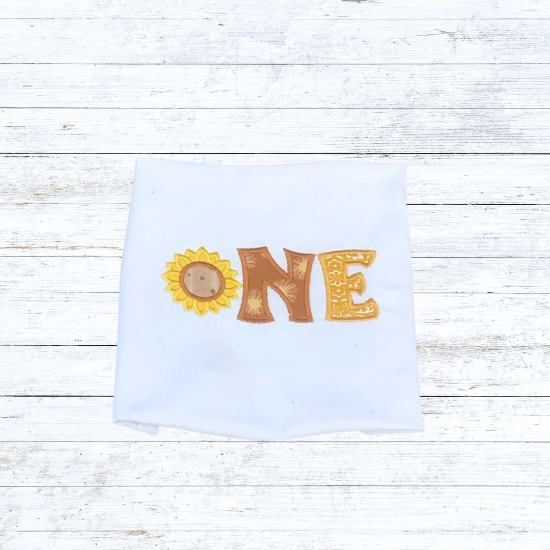 Girls sunflower birthday shirt