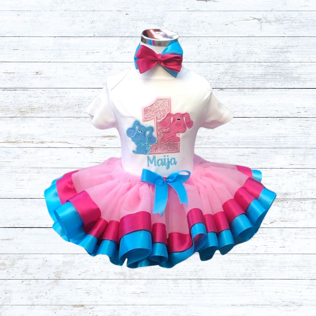 Personalised girls blues clues birthday outfit