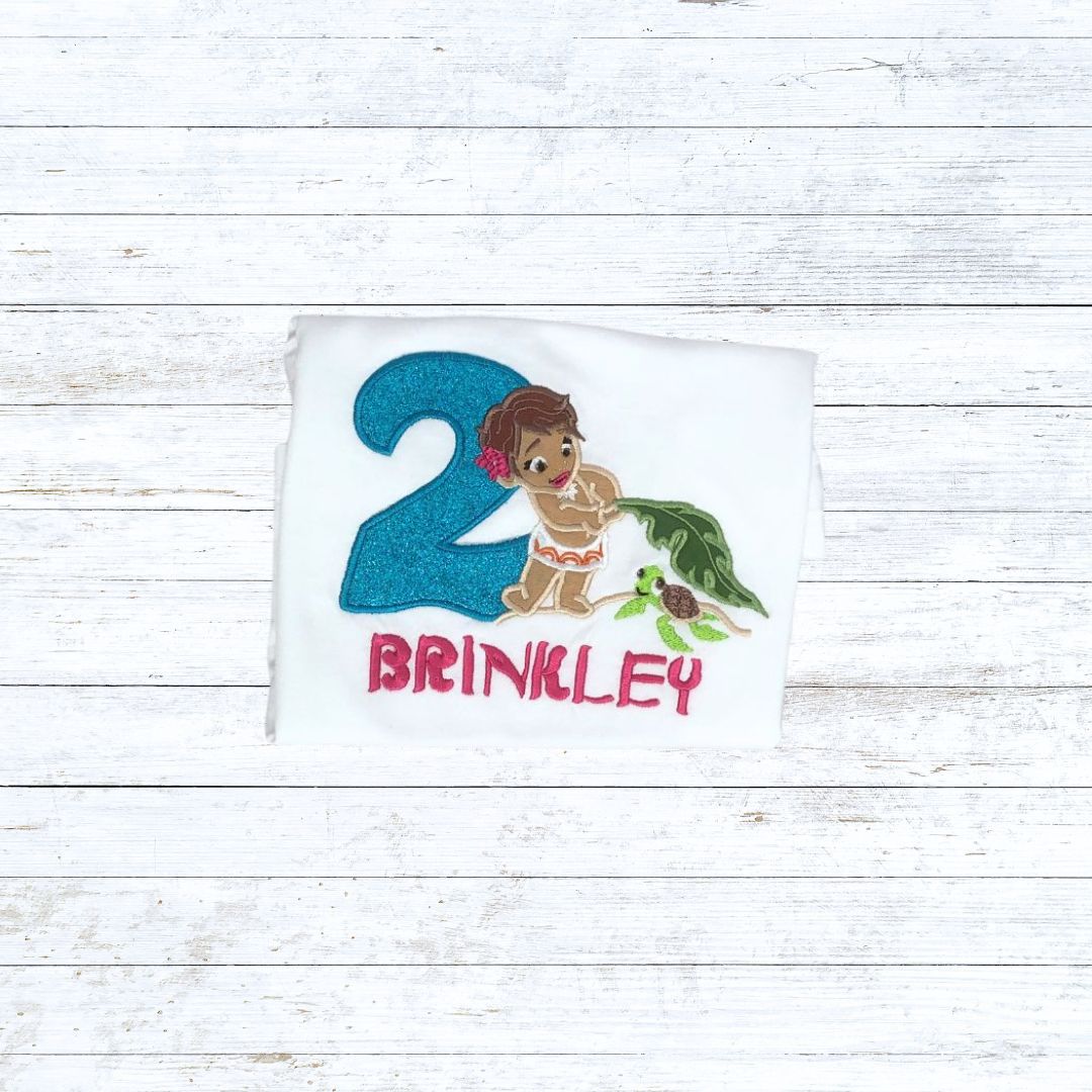 Moana birthday shirt