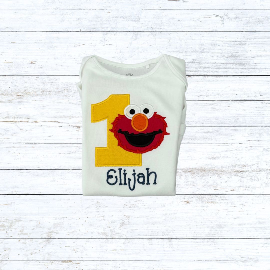 Boys elmo birthday shirt