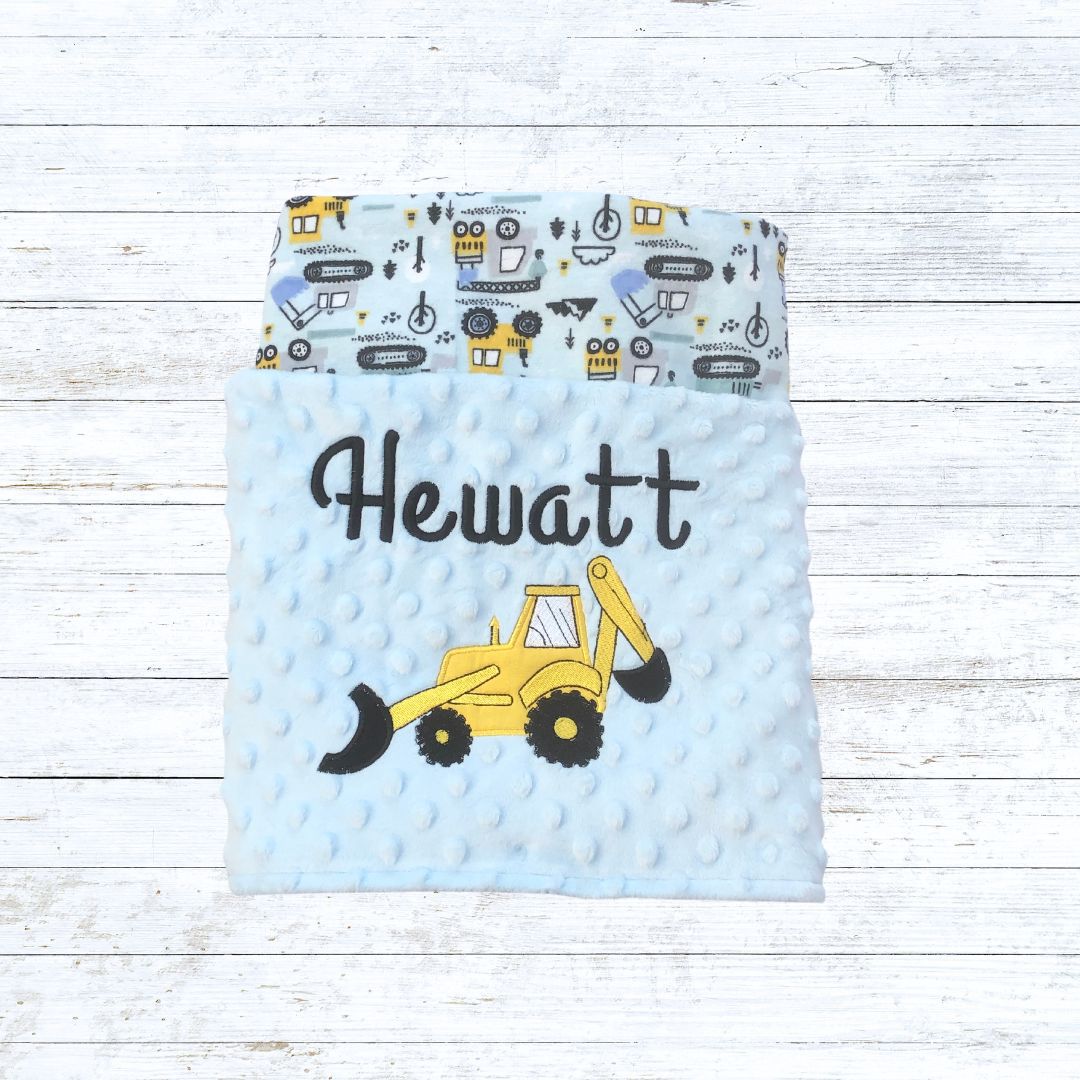 Personalised Minky blanket - construction