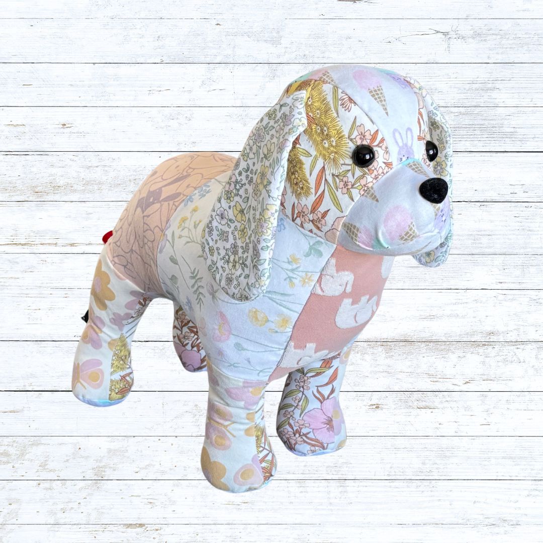 Memory bear made from baby clothing - Dog