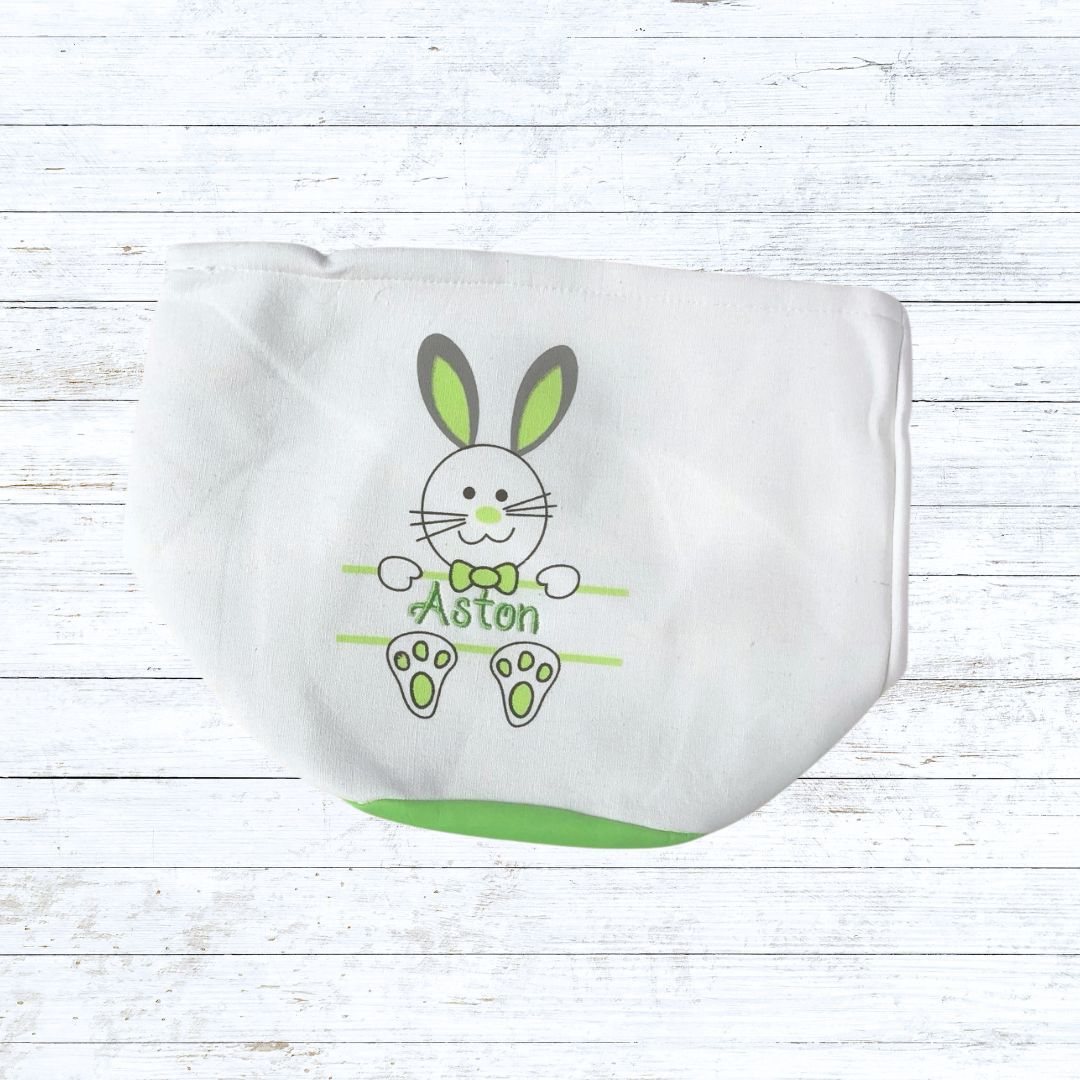 Personalised Easter bunny basket