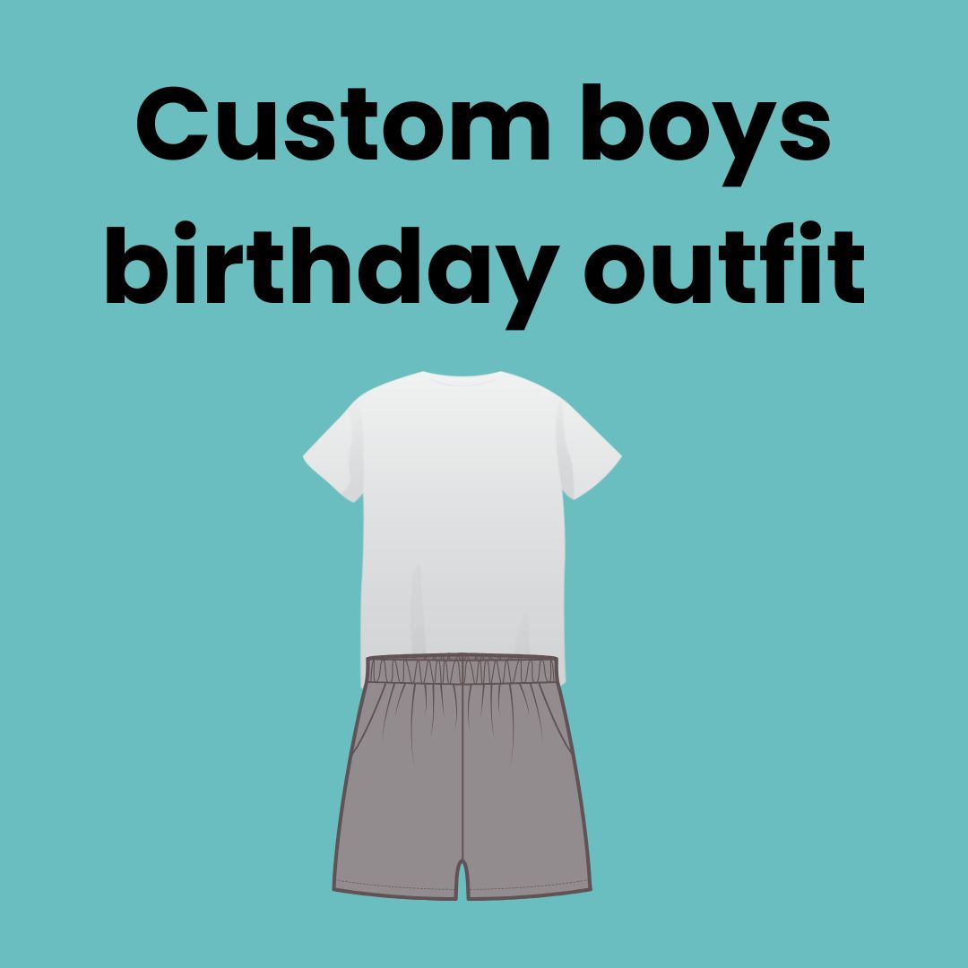 Custom boys birthday outfit