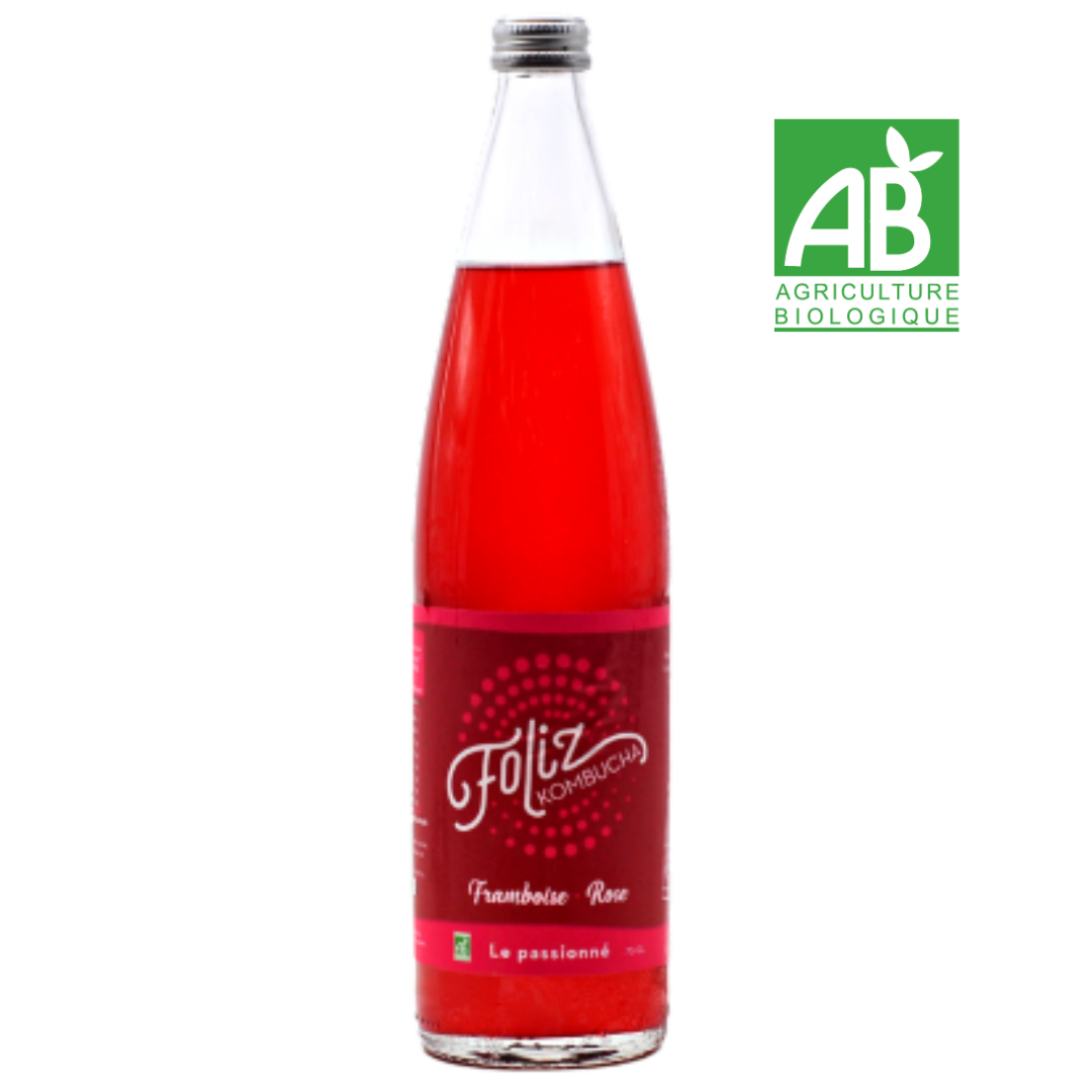 Foliz, Le passionné, kombucha framboise-rose
