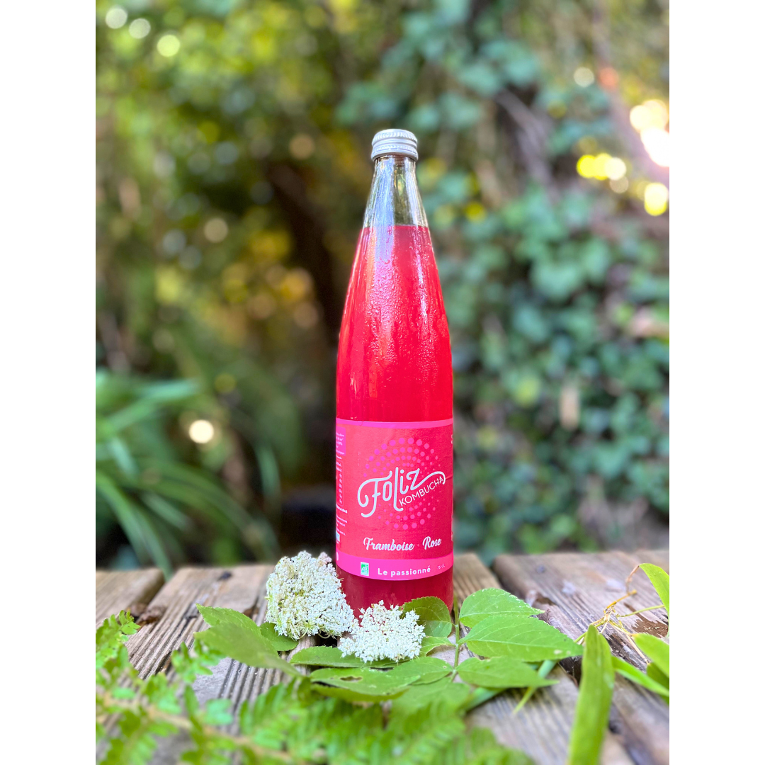 Foliz, Le passionné, kombucha framboise-rose