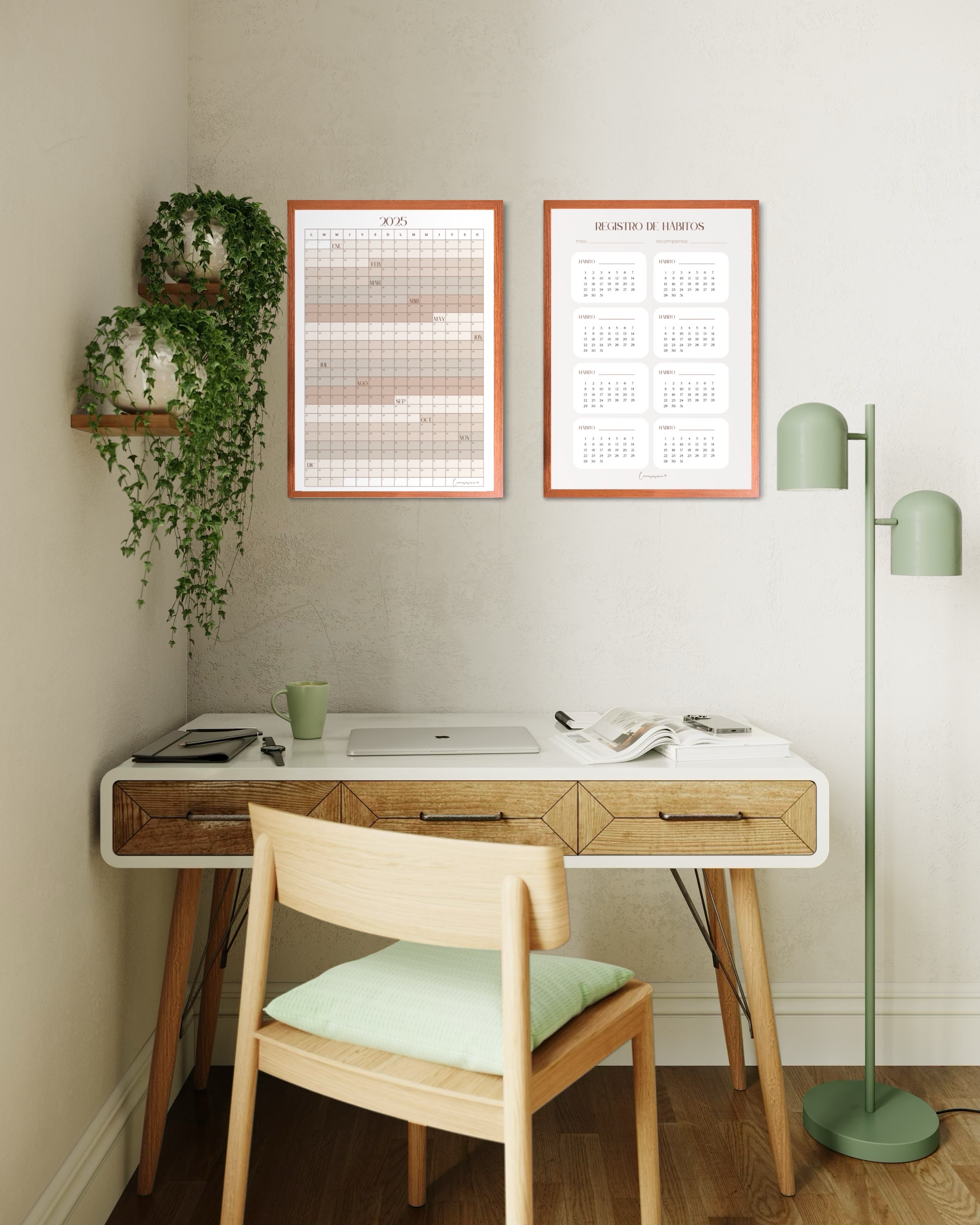 Kit de Organización y Productividad – Pizarrones para Planificación y Hábitos