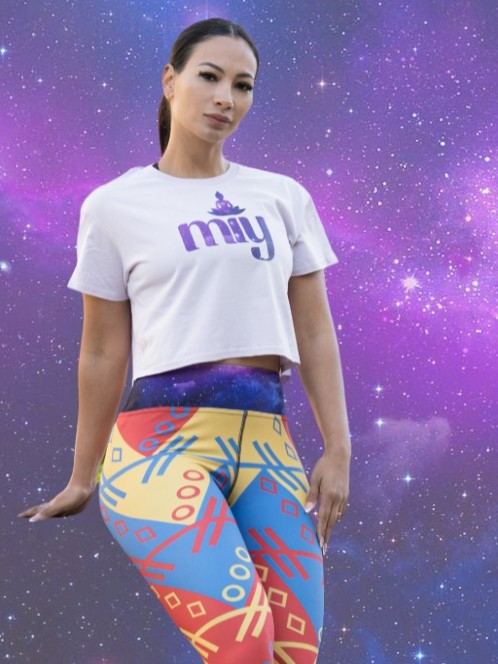 The miy Orchid Pink Crop Tee