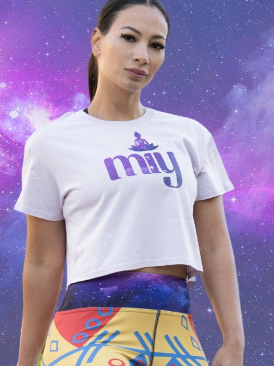 The miy Orchid Pink Crop Tee