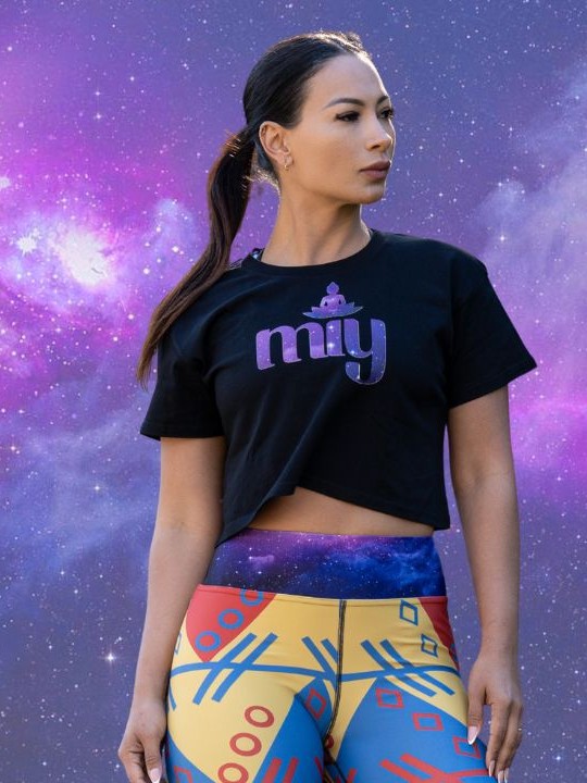 The miy Night Sky Crop Tee