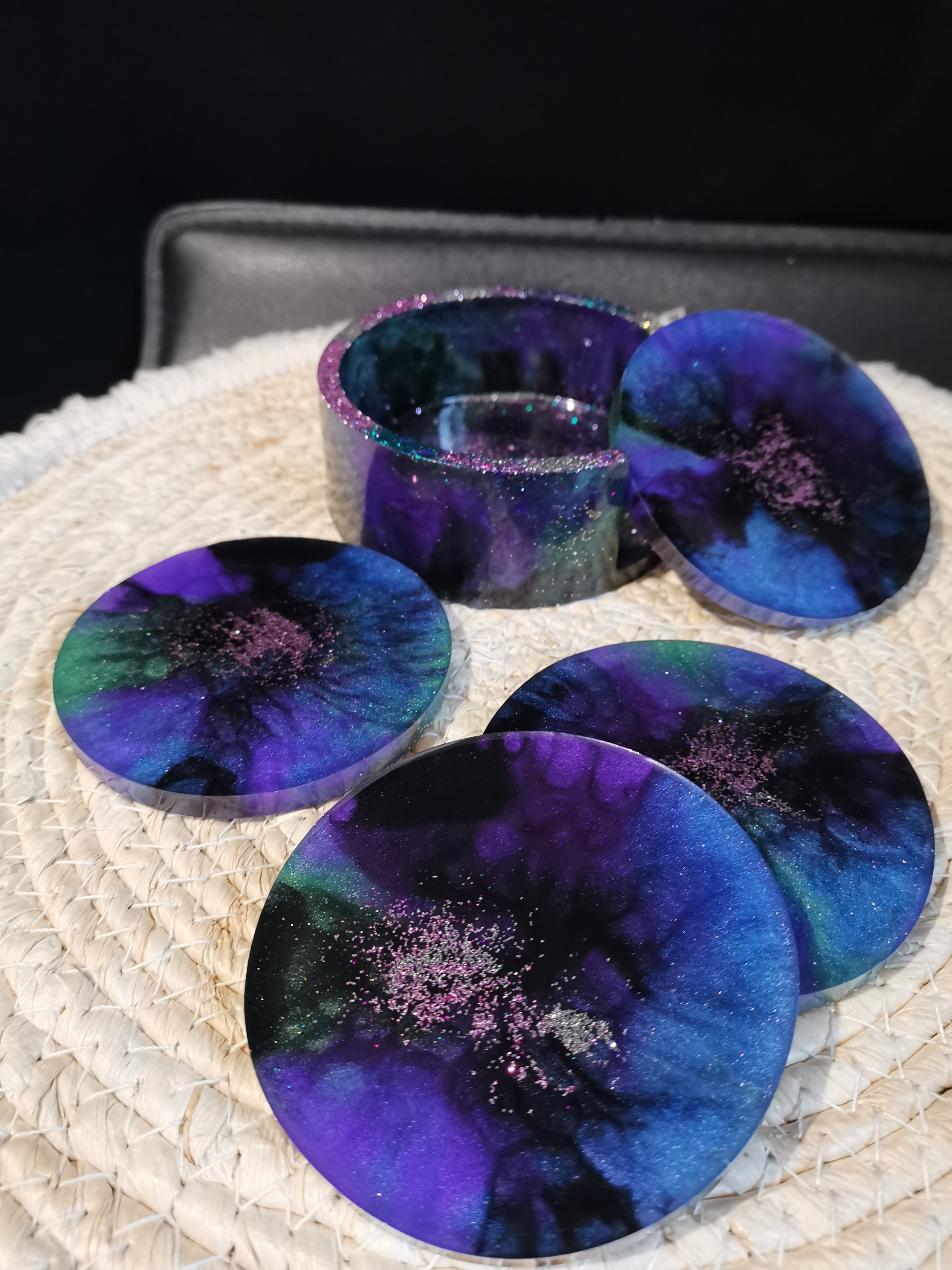 Ensemble dessous de verre