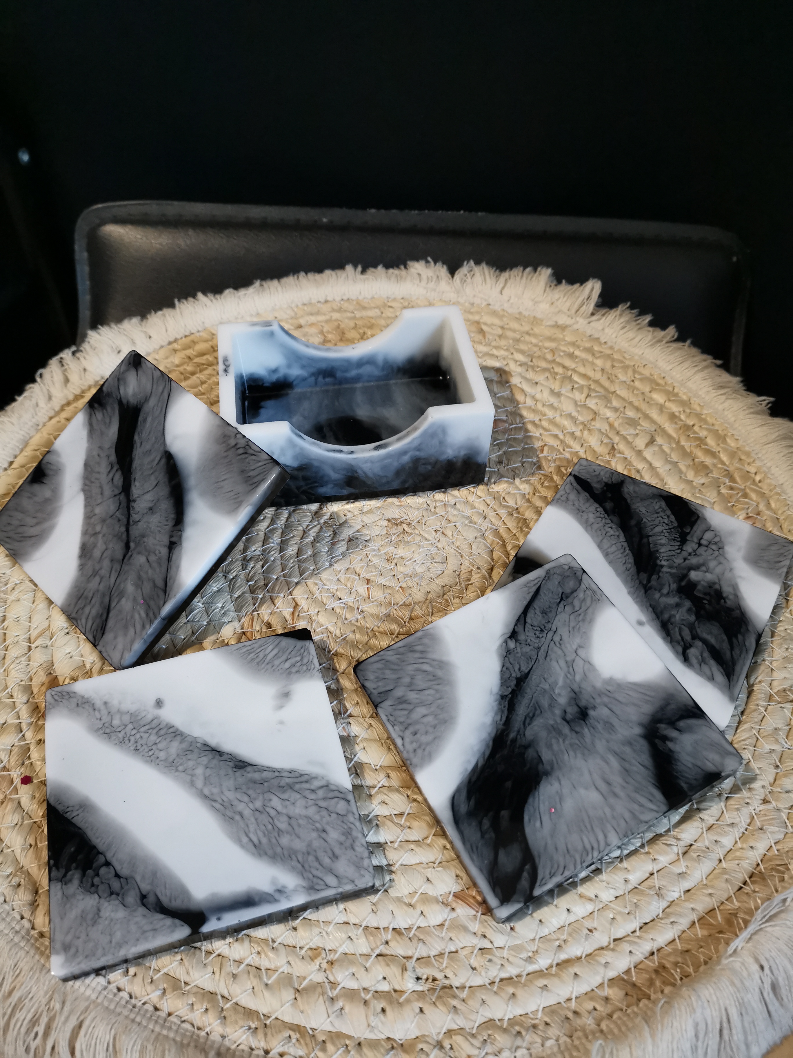 Ensemble dessous de verre