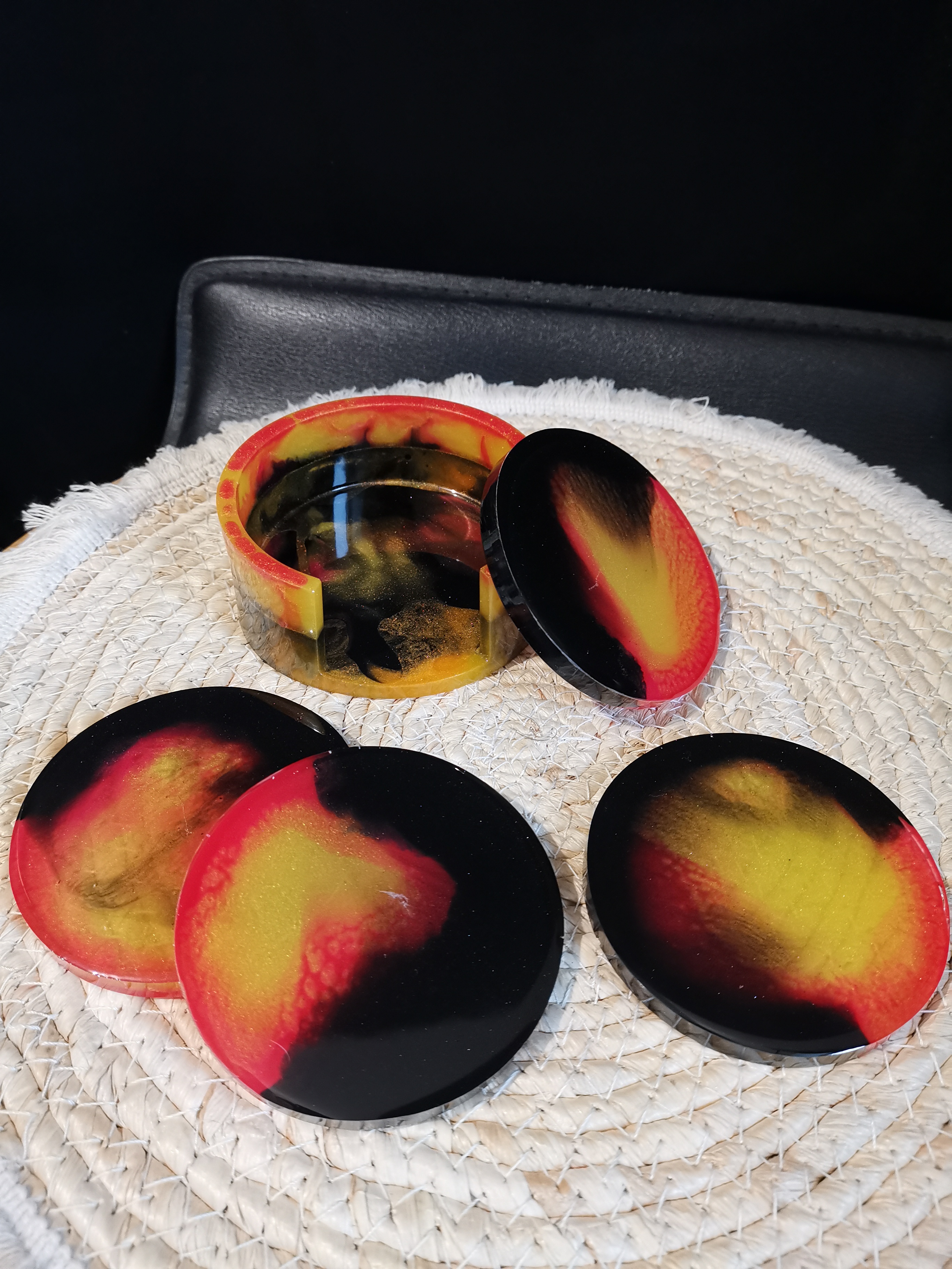 Ensemble dessous de verre