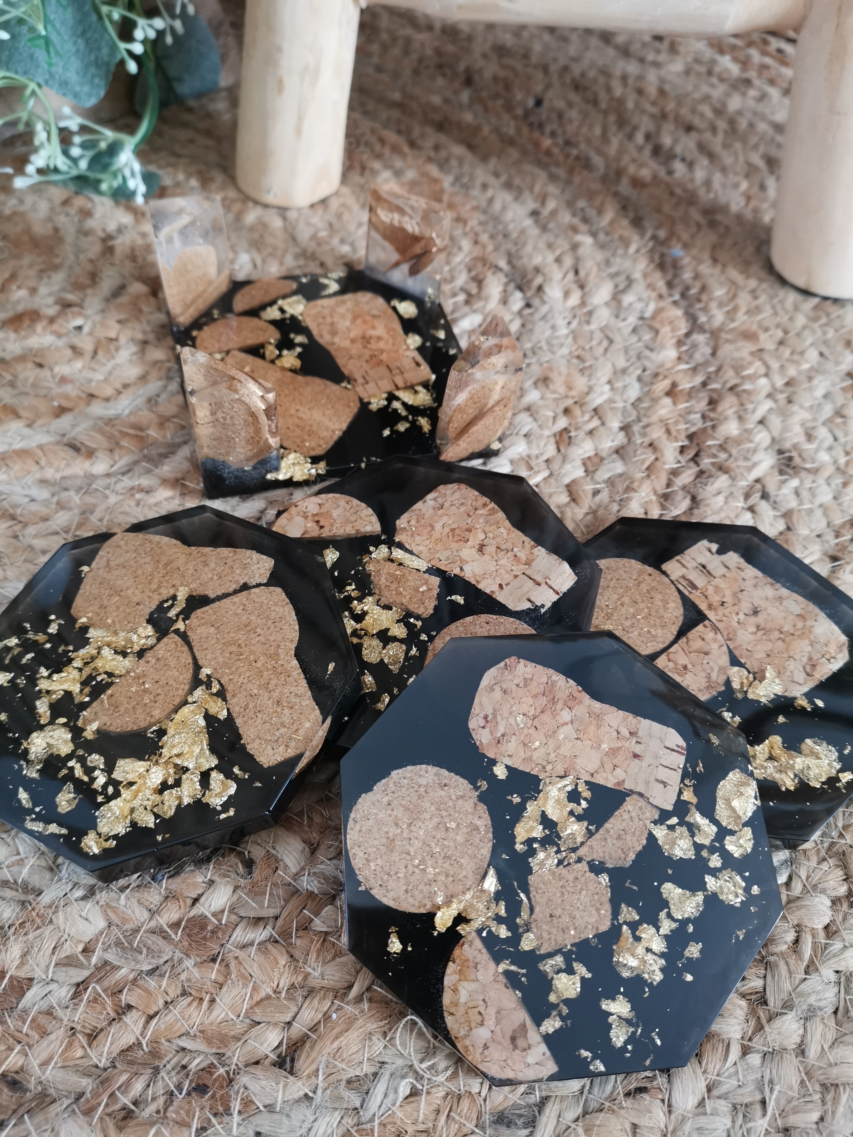 Ensemble dessous de verre