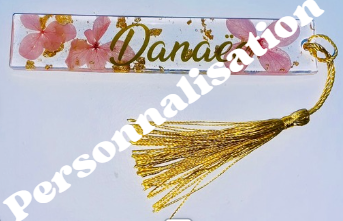 Personnalisation marque page ou bague de lecture 