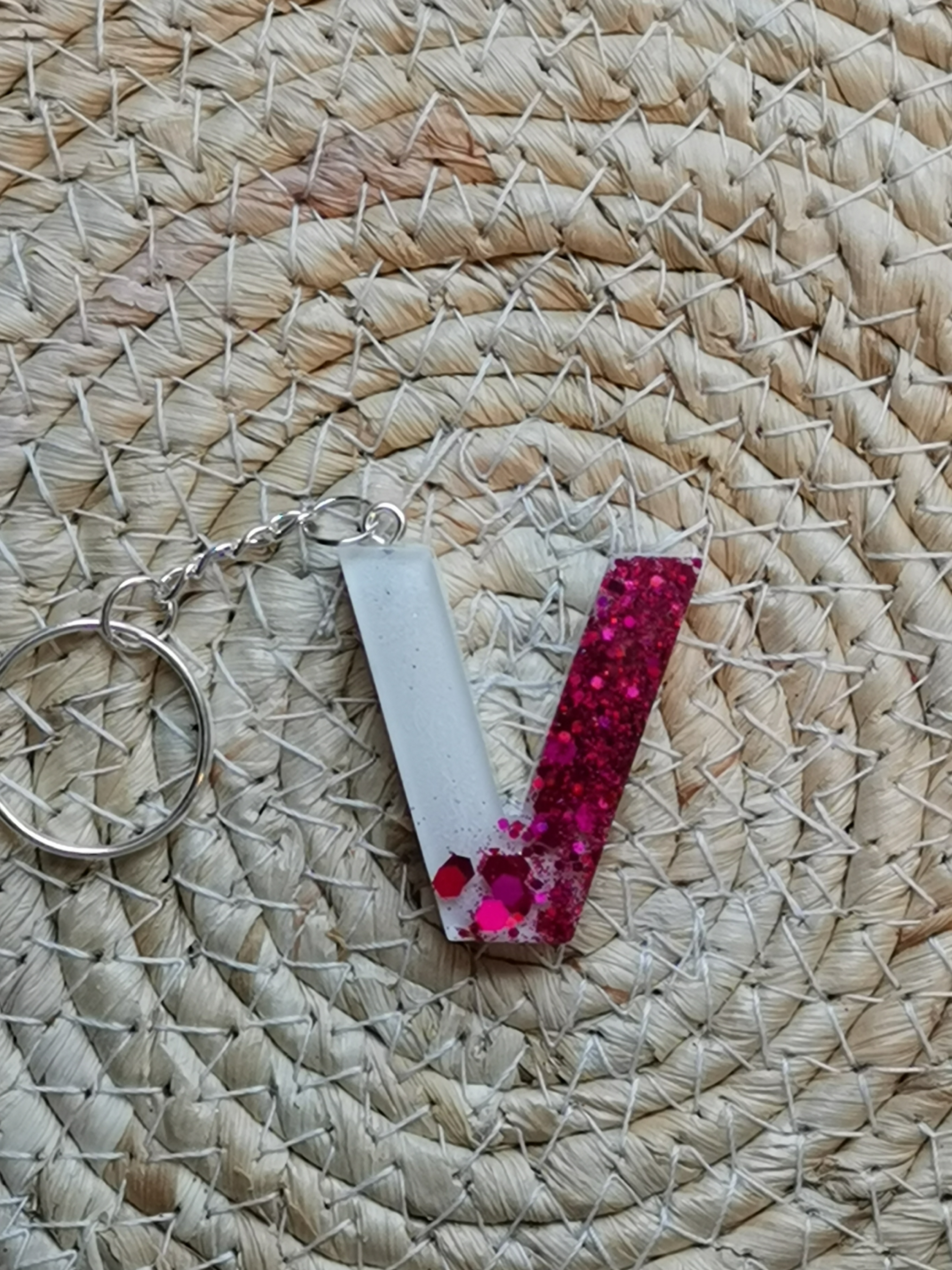 Porte-clés lettre V