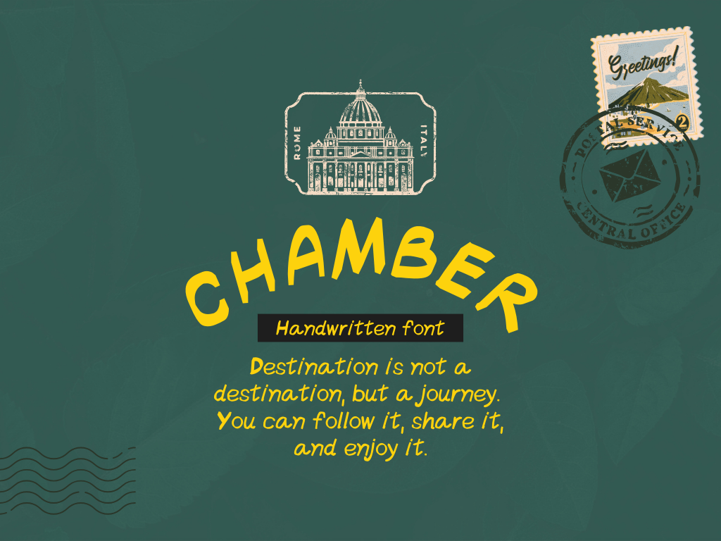 Chamber | Handwritten Font
