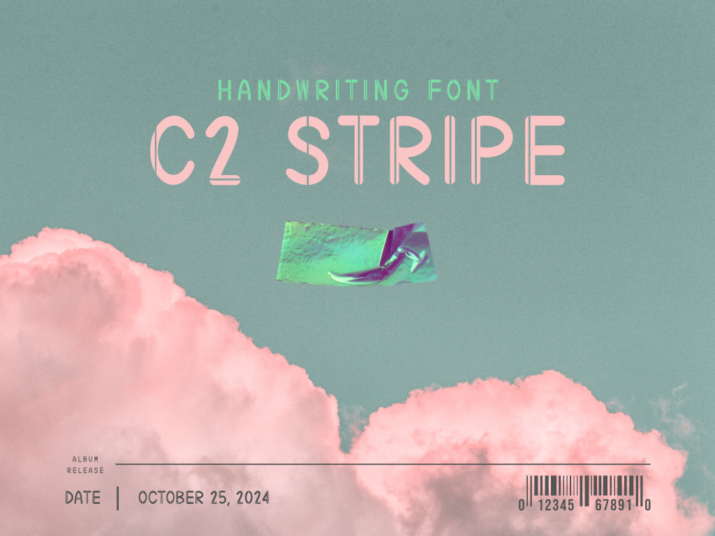 C2 Stripe | Handwritten Font