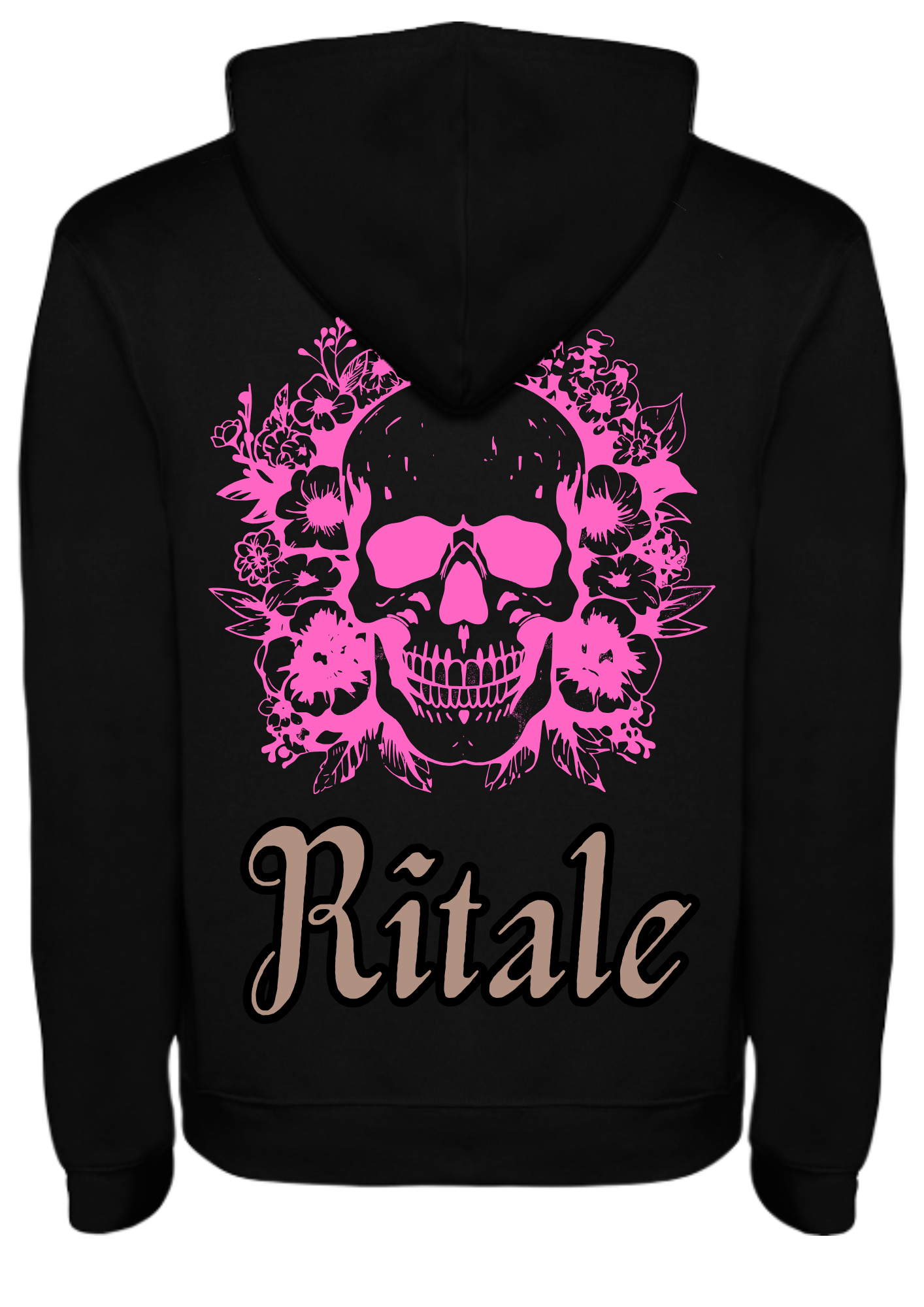 Sweat à capuche avec design tête de mort