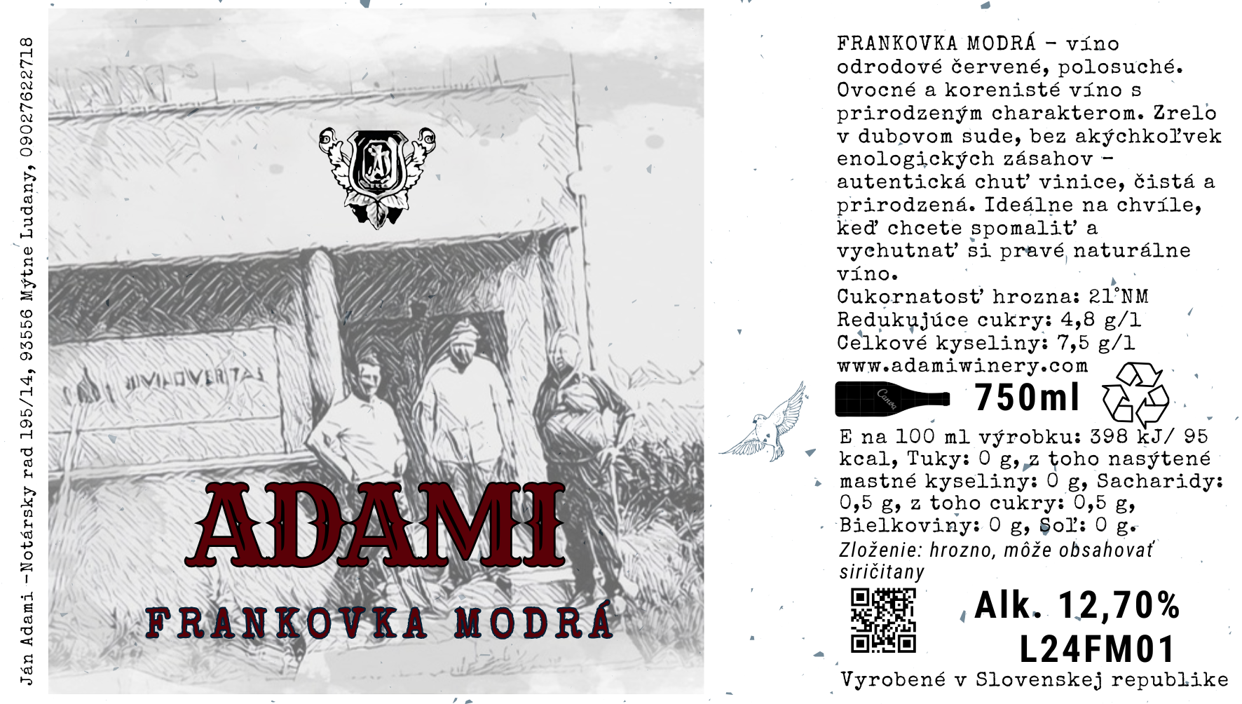 Frankovka modrá *Set Vína - 6ks*