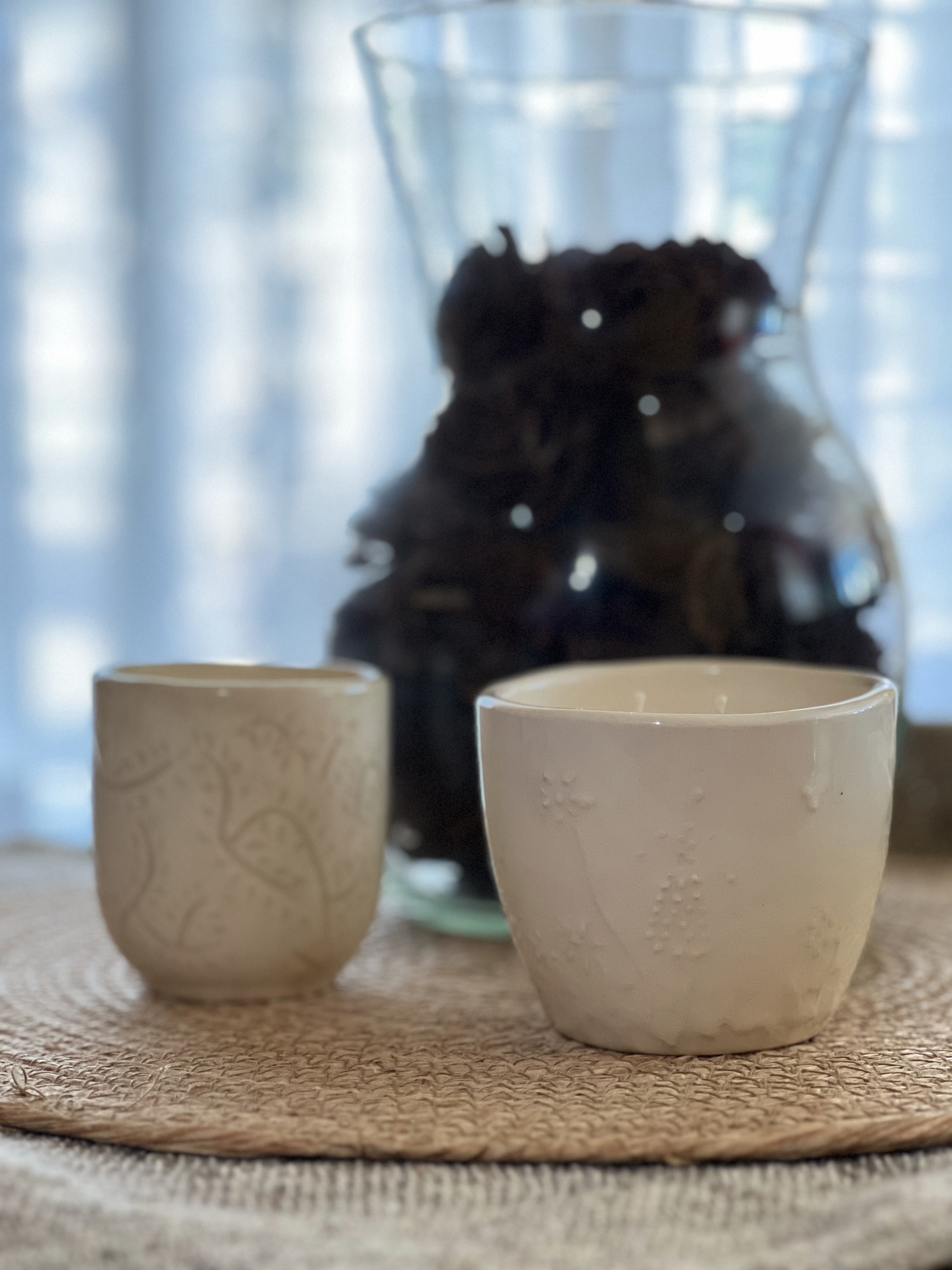 Velas en cuenco MANO