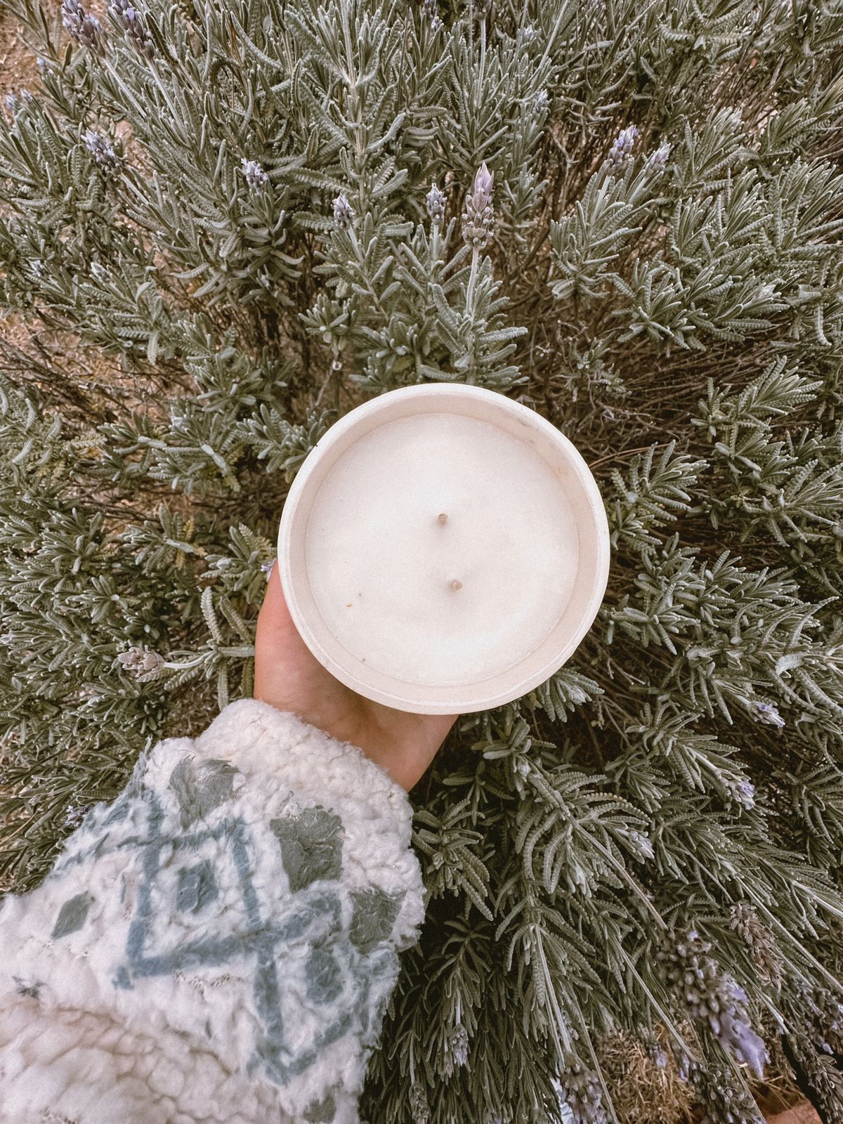 Velas en cuenco MANO