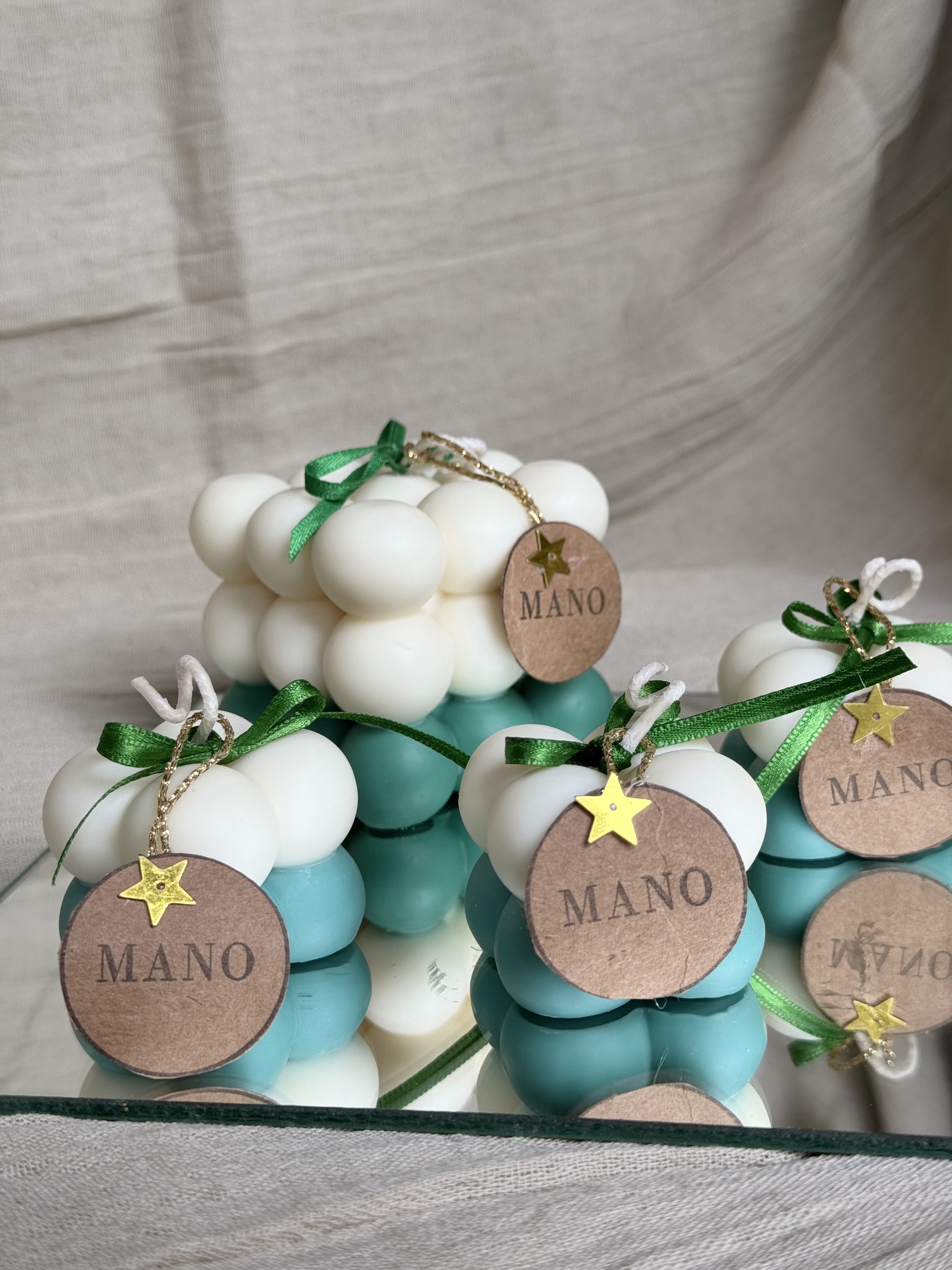 Velas MANO Bubble Navideñas