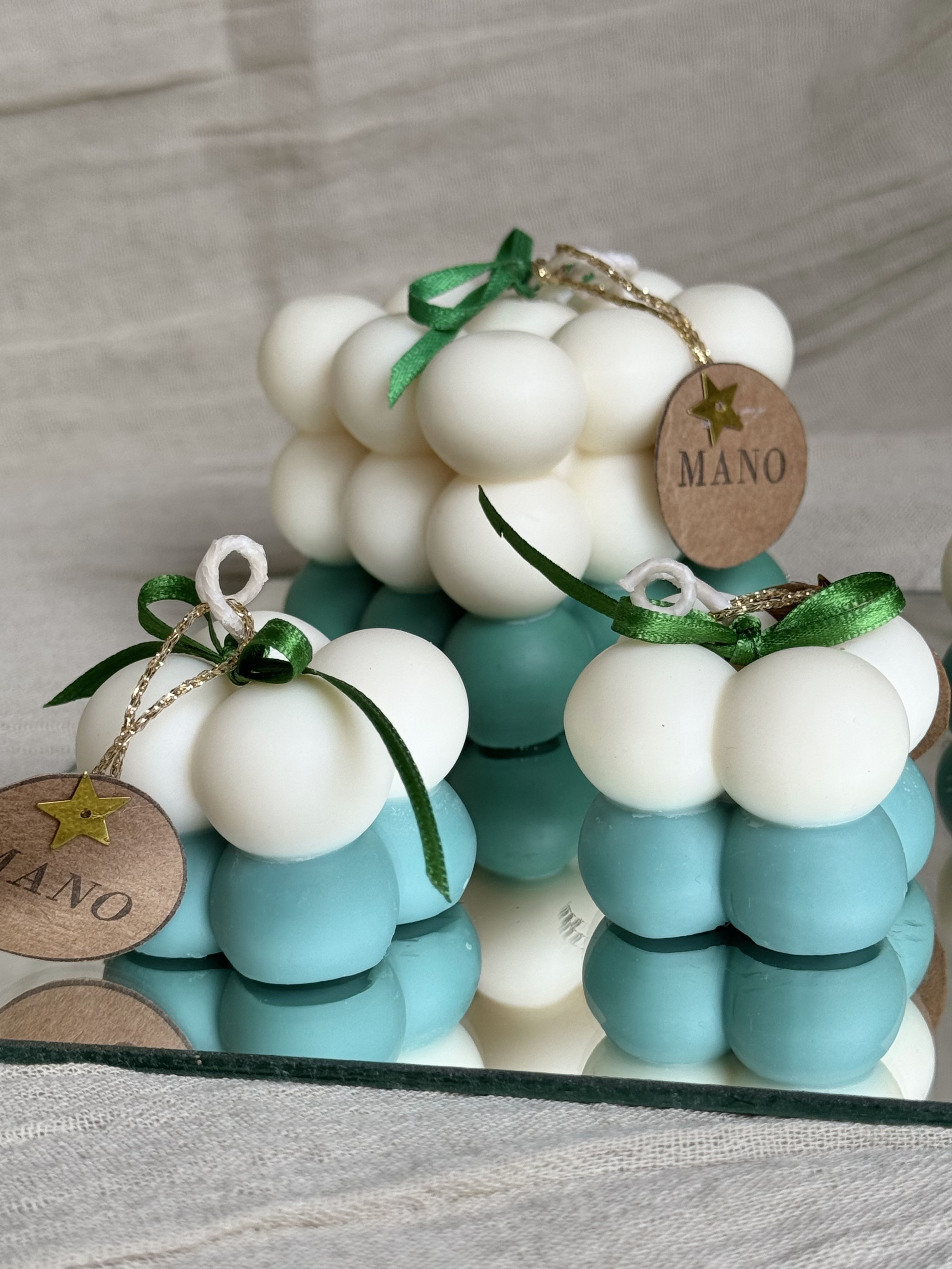 Velas MANO Bubble Navideñas