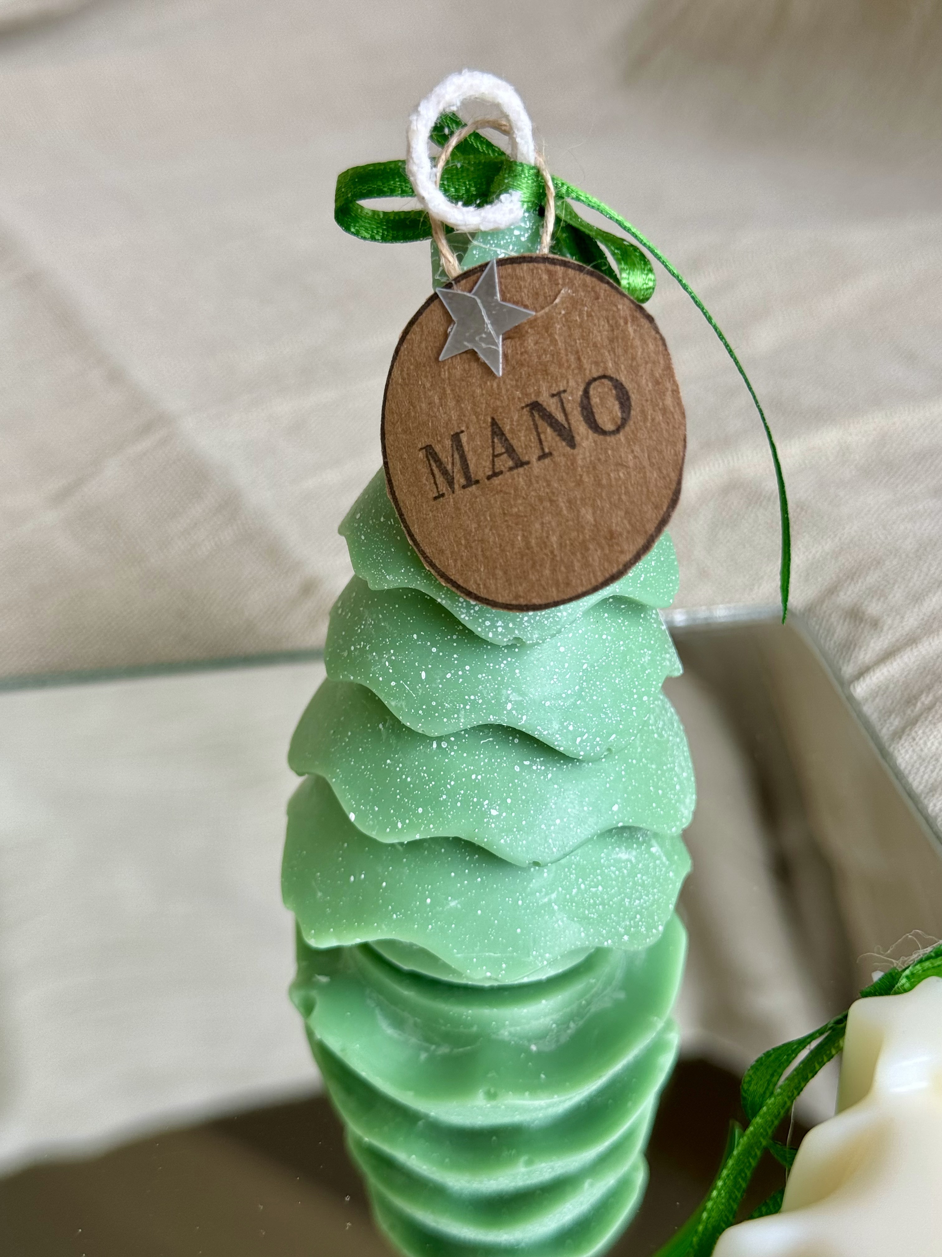 Velas MANO Pinos Navideños
