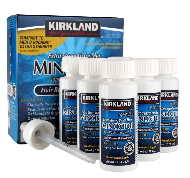 KIRKLAND MINOXIDIL 5% TIRPALAS PLAUKŲ AUGIMUI 6 x 60ml