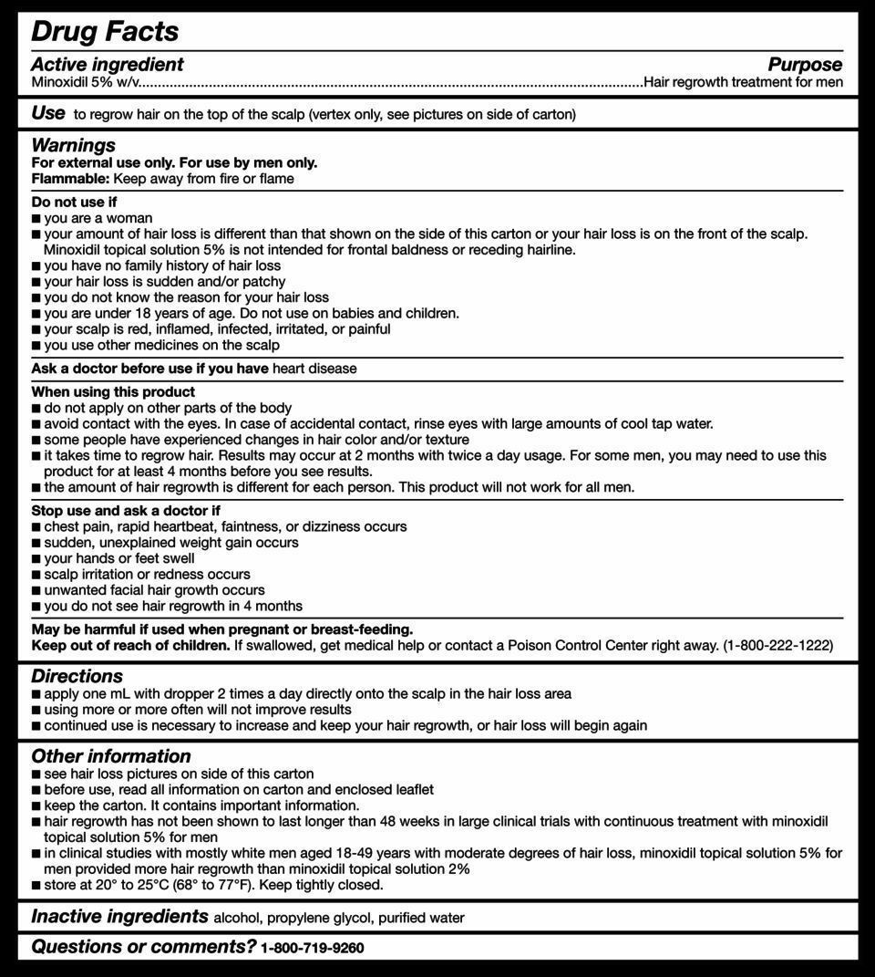 KIRKLAND MINOXIDIL 5% TIRPALAS PLAUKŲ AUGIMUI 6 x 60ml