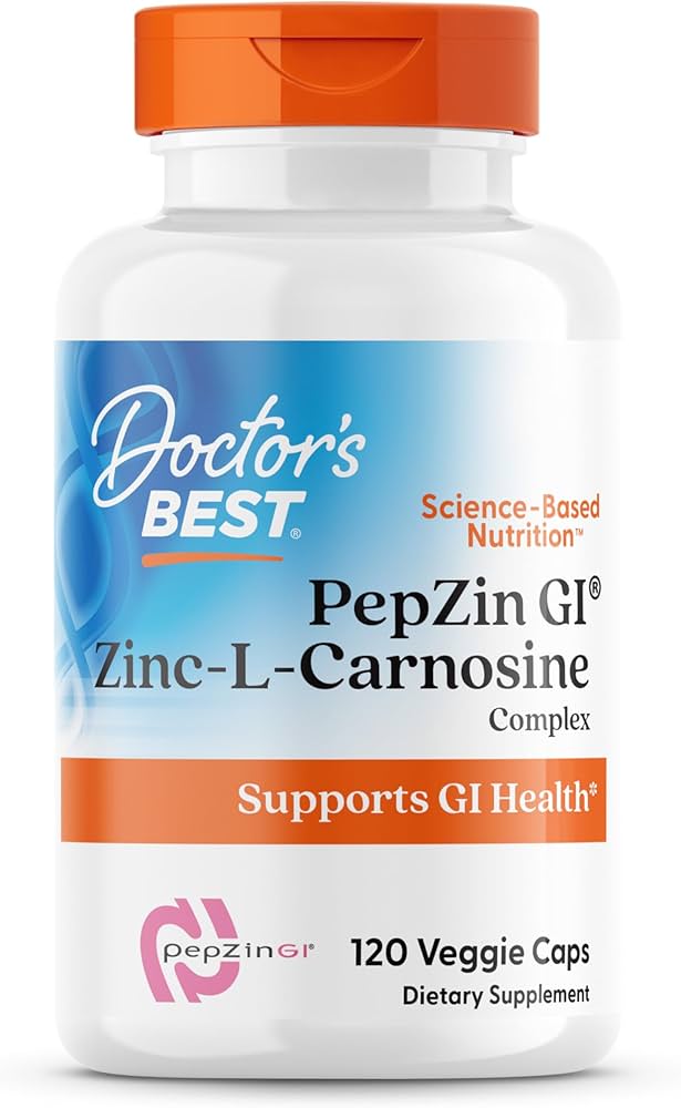 DOCTOR'S BEST PepZin GI CINKO L-KARNOZINAS 120 vnt.