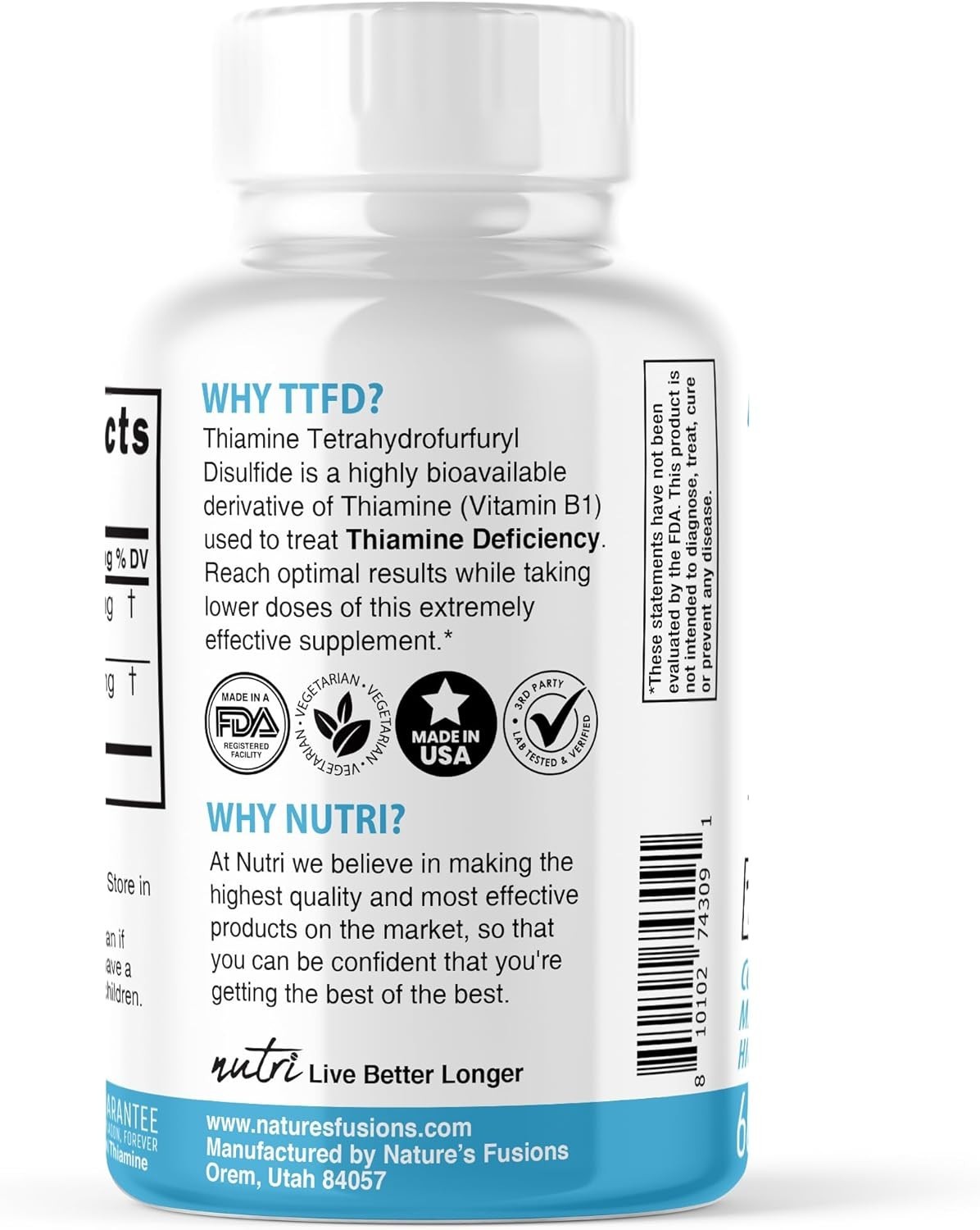 NUTRI B1 TIAMINO TTFD 100 mg KOMPLEKSAS