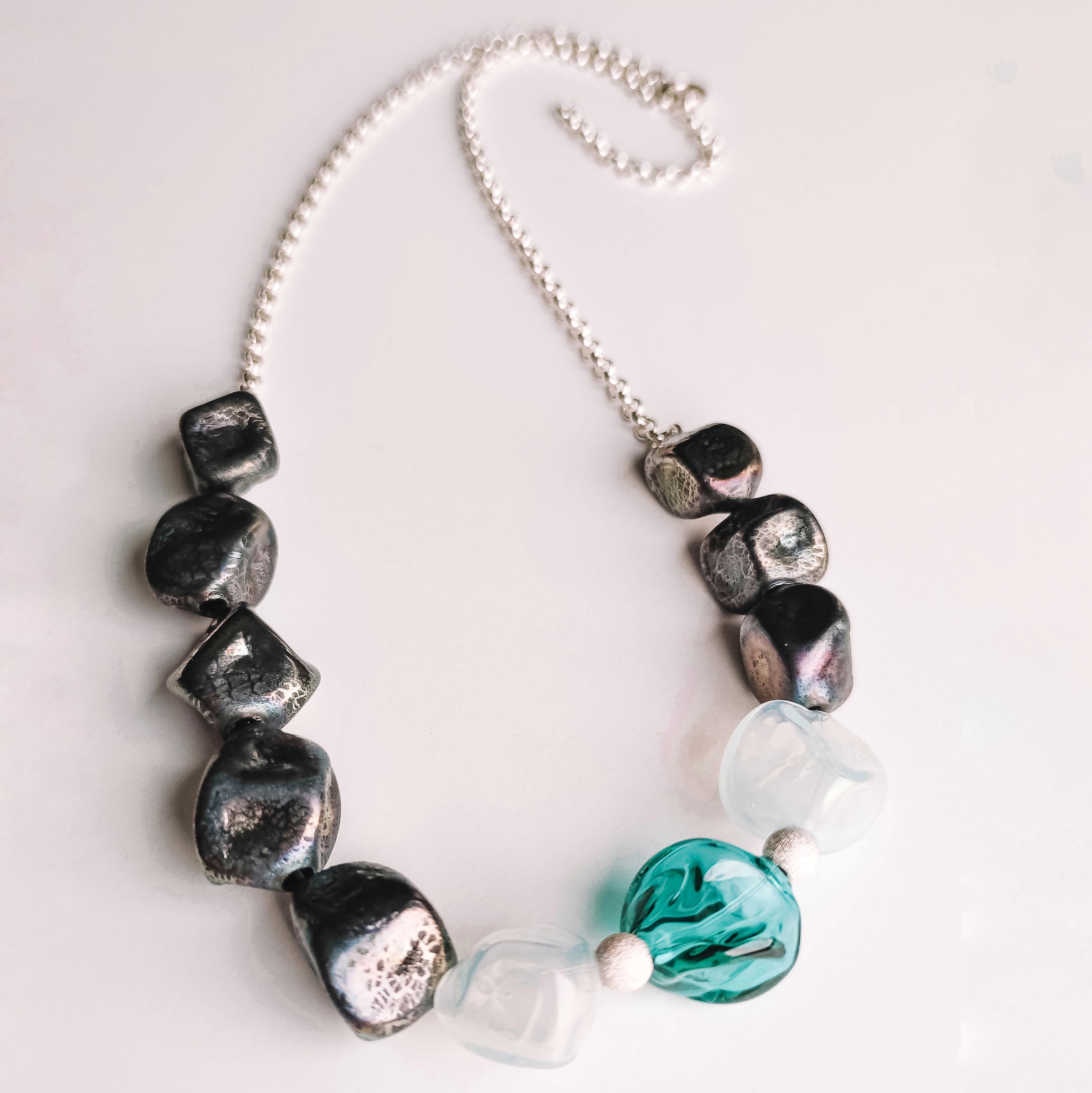 Teal necklace