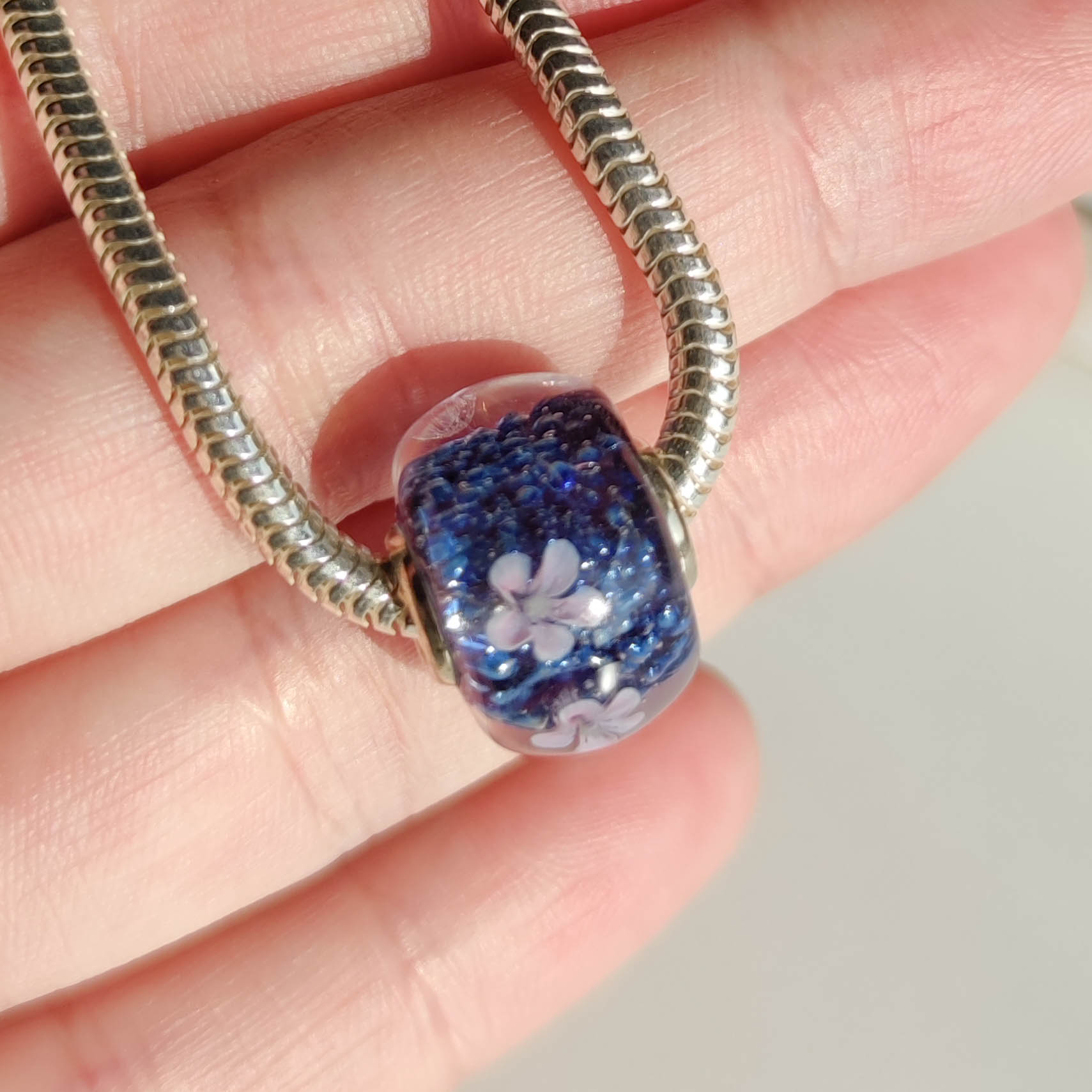 Sakura on dark blue