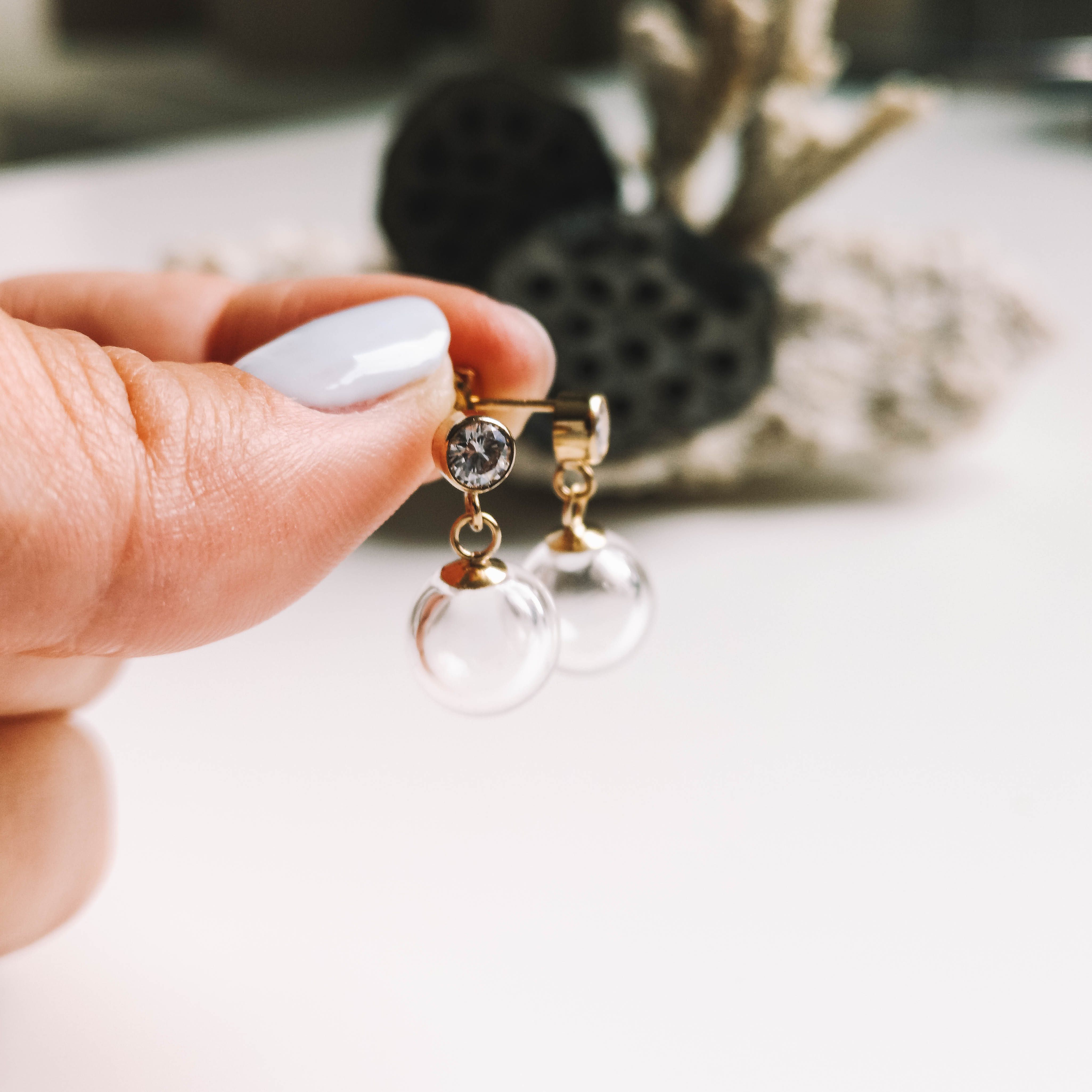 Gold filled stud post earrings