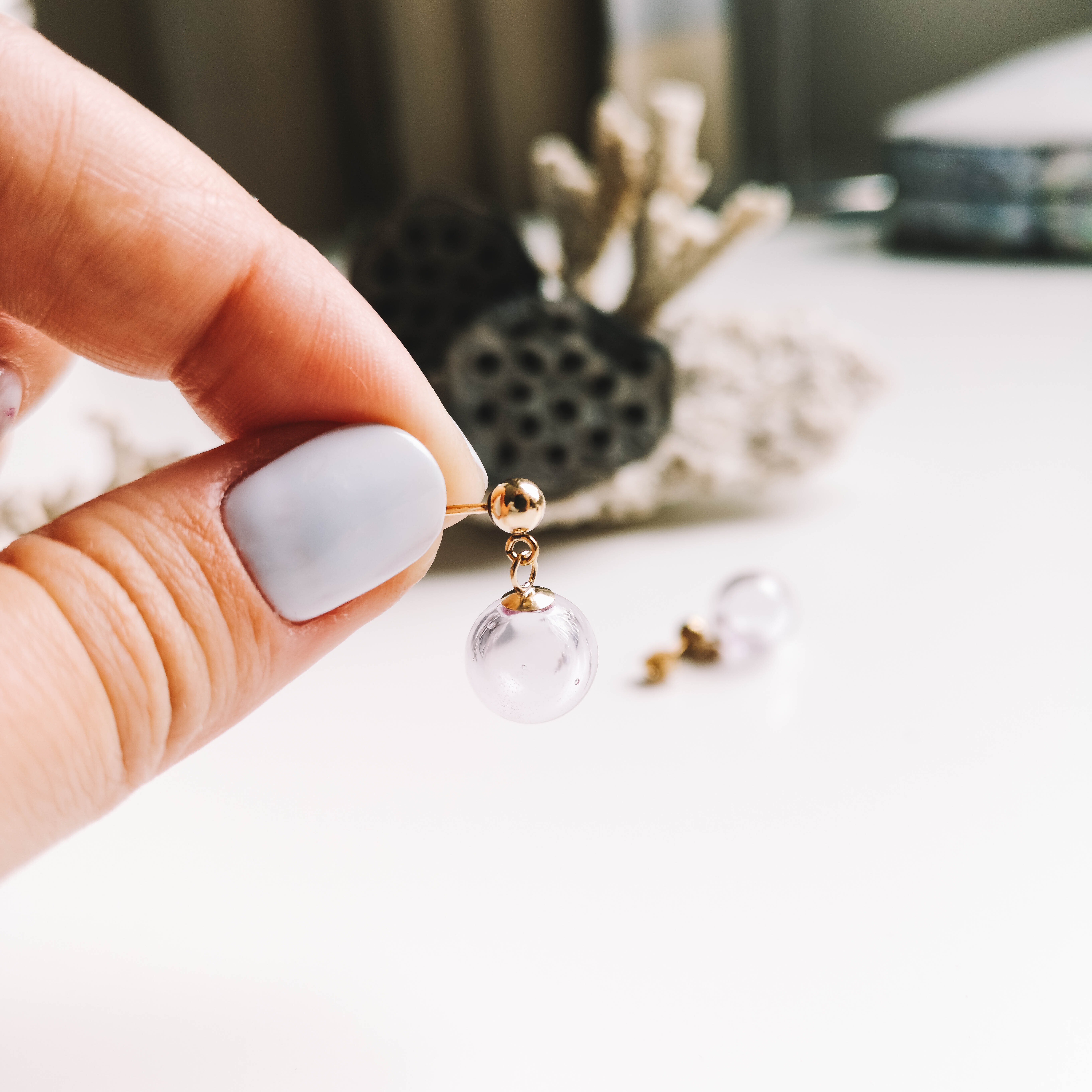 Gold filled stud post earrings