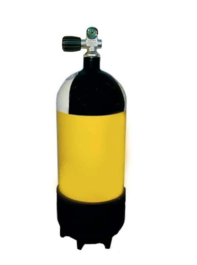Botellas Acero con grifo y culote  - 232 bar