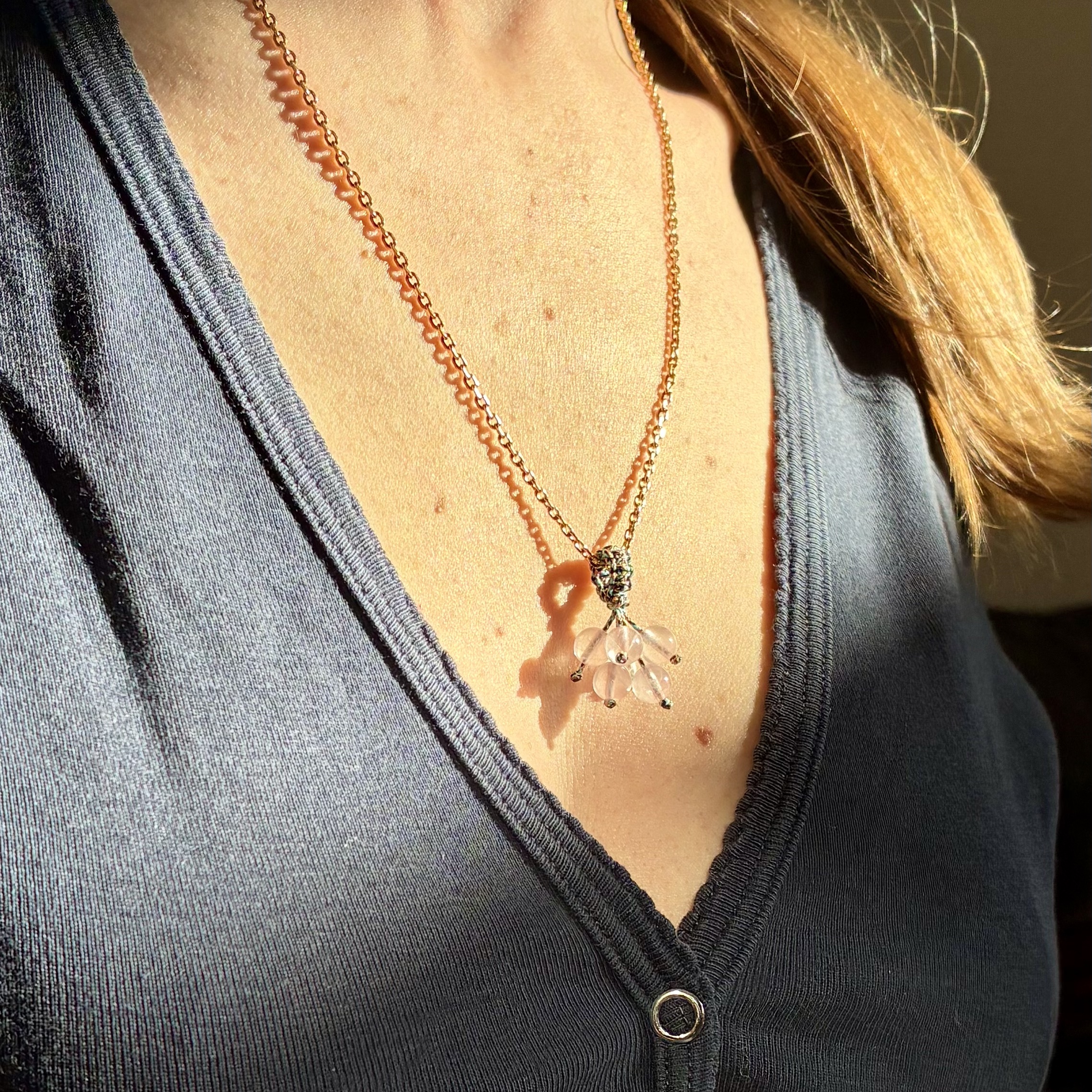 Gri-gri Marcelle - Quartz rose