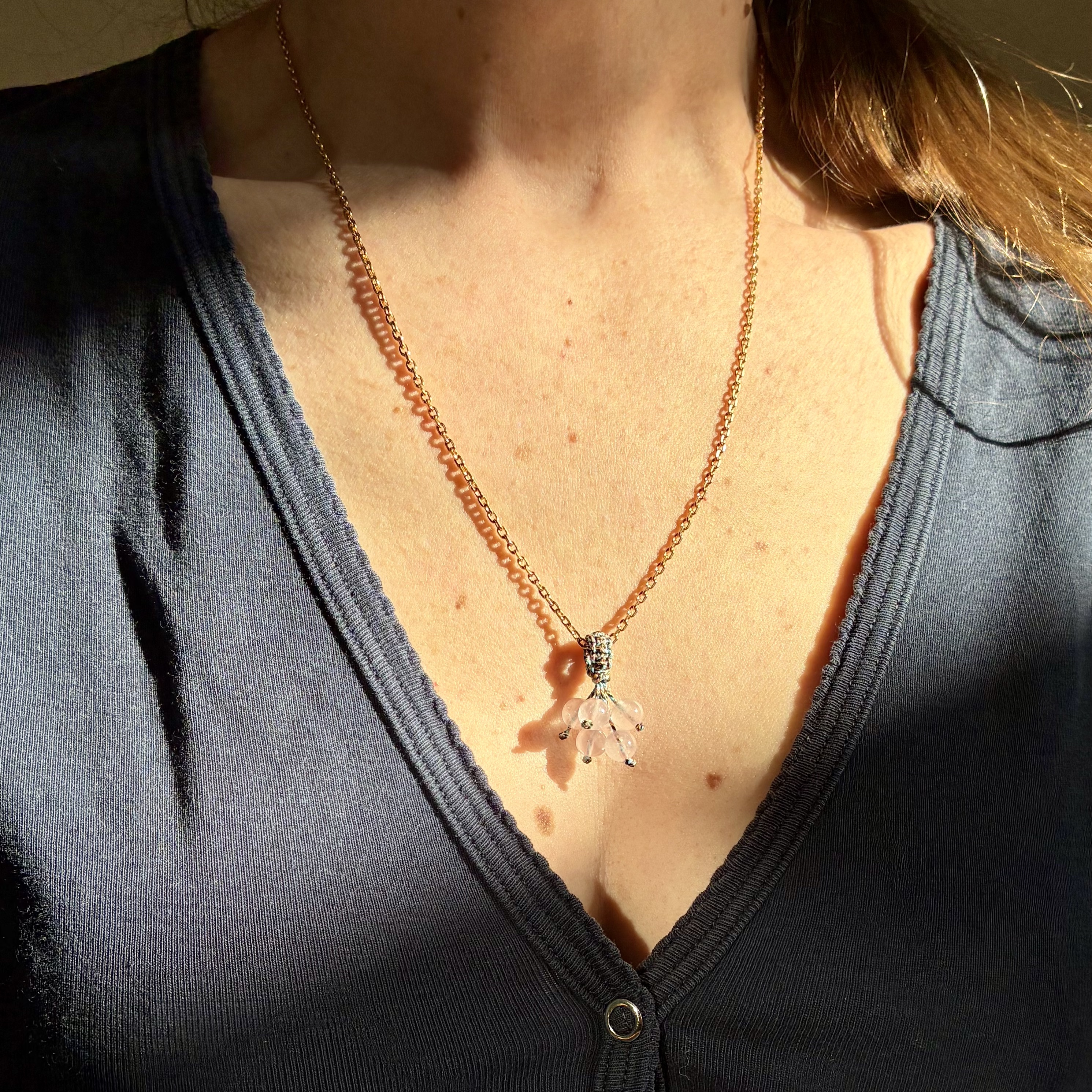 Gri-gri Marcelle - Quartz rose